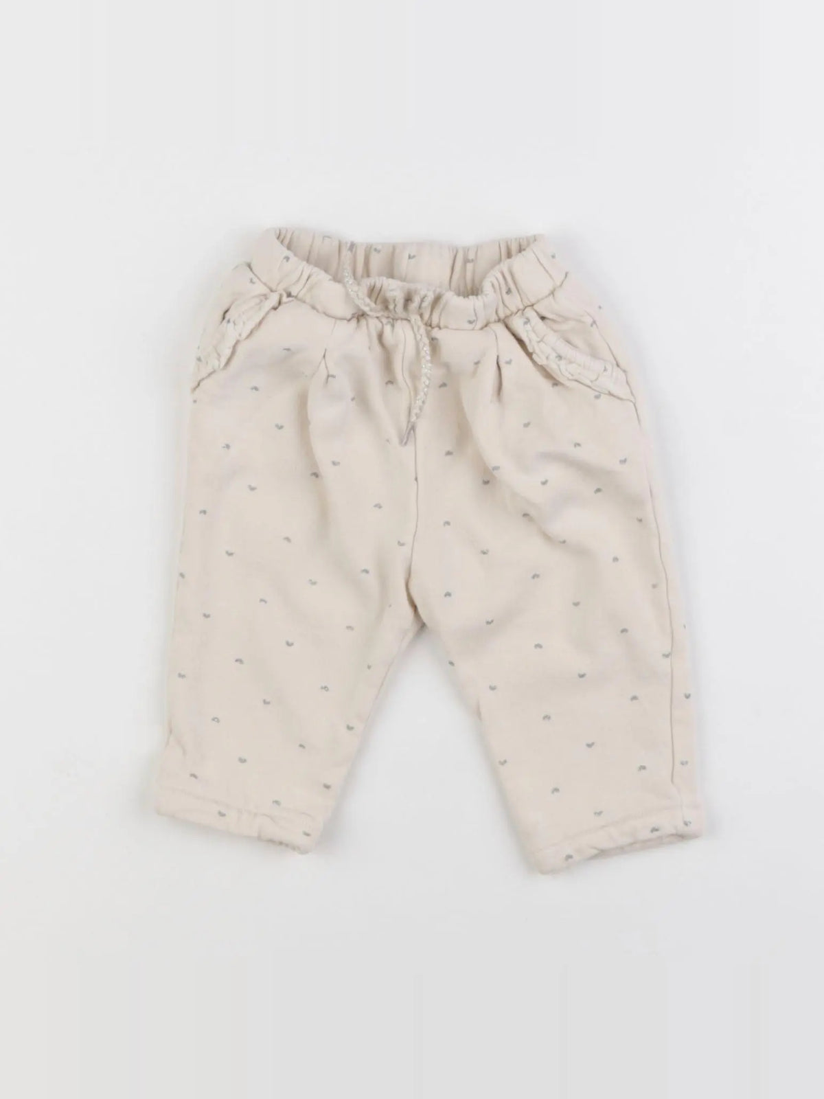 Vertbaudet - jogging blanc - 6 mois