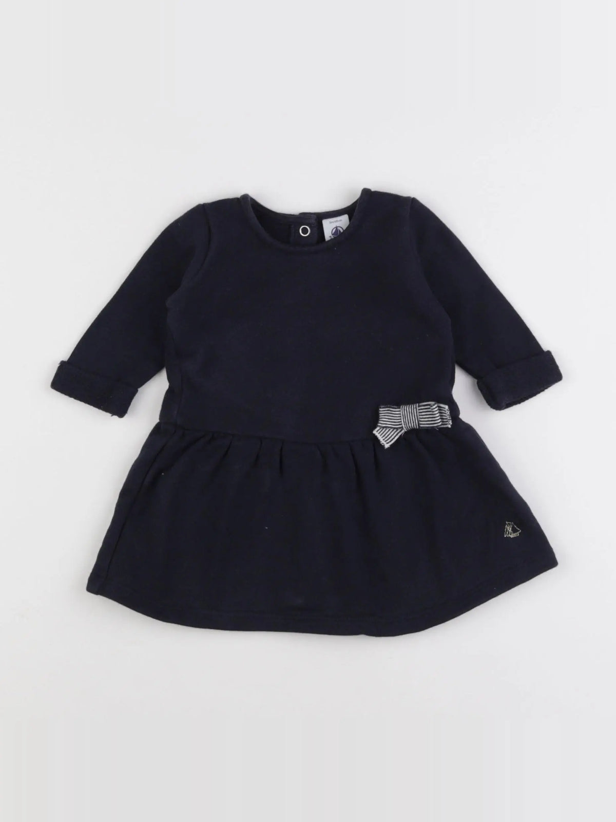Petit Bateau - robe bleu - 3 mois