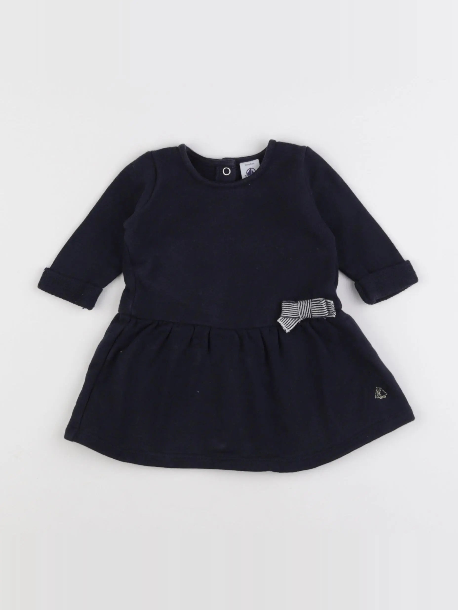 Petit Bateau - robe bleu - 3 mois