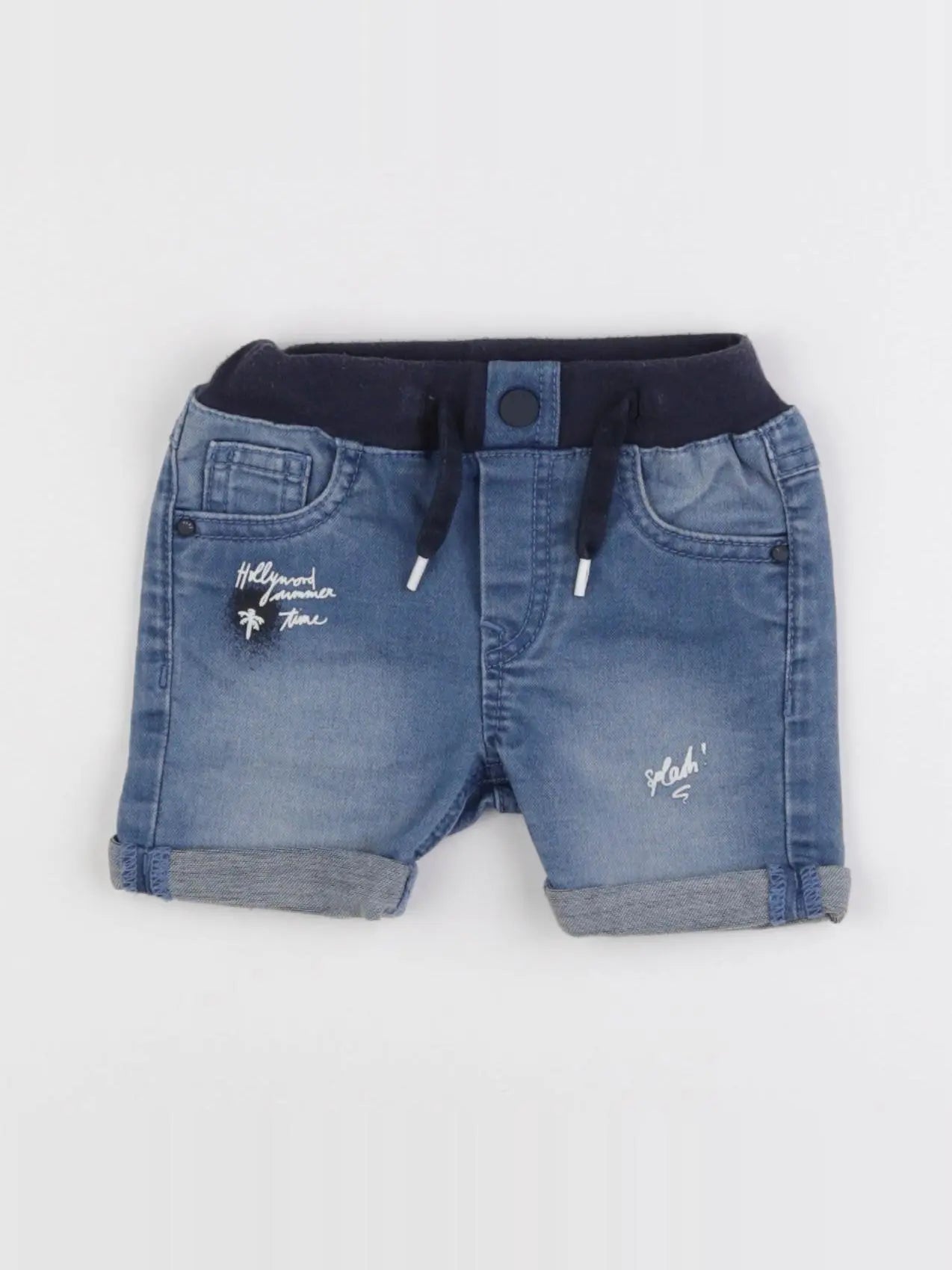 IKKS - short bleu - 3 mois