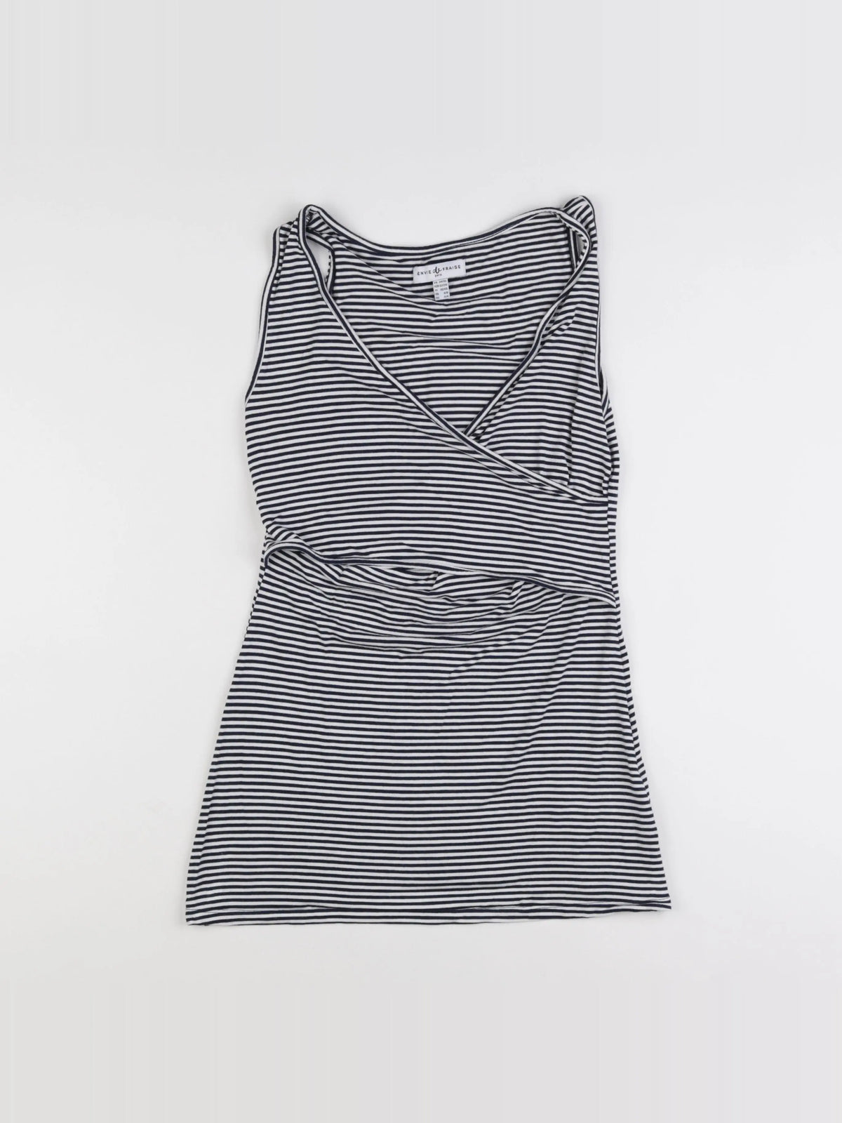 Envie de fraise - débardeur allaitement blanc, bleu - 34 à 36