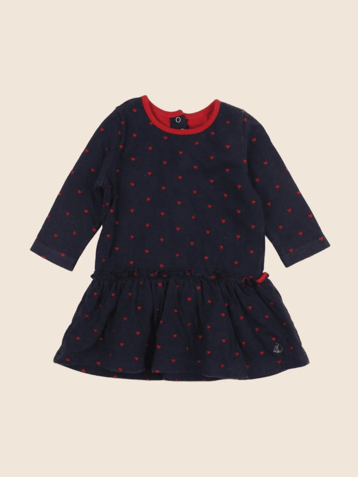 Petit Bateau - robe bleu - 6 mois