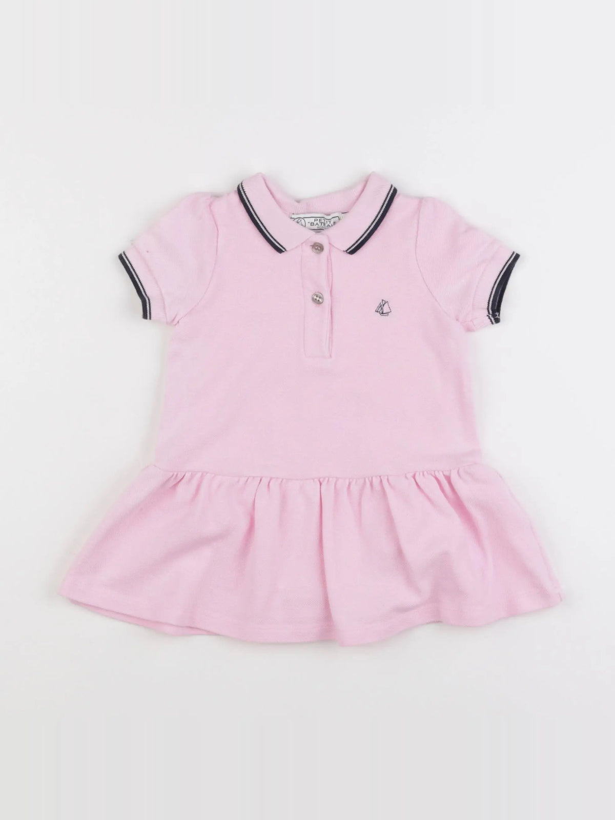 Petit Bateau - robe rose - 12 mois