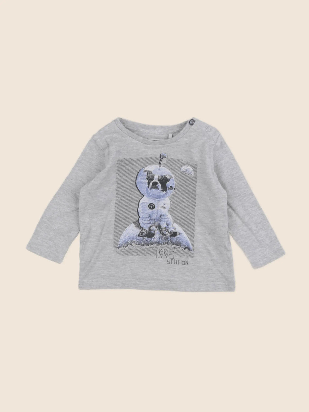 IKKS - tee-shirt gris - 6 mois