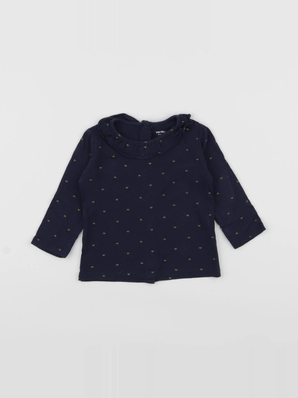 Vertbaudet - tee-shirt bleu - 9 mois