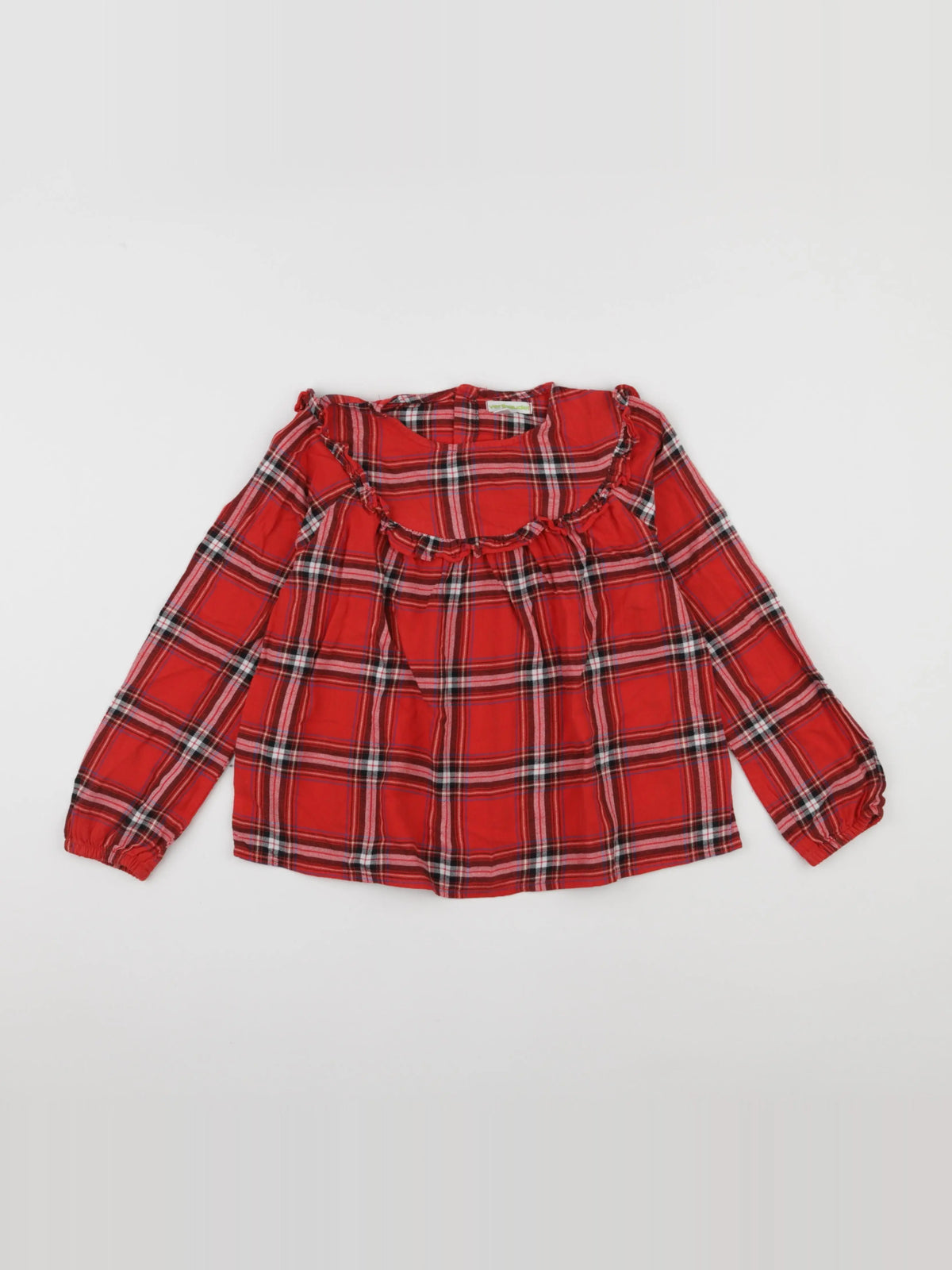 Vertbaudet - blouse rouge - 8 ans