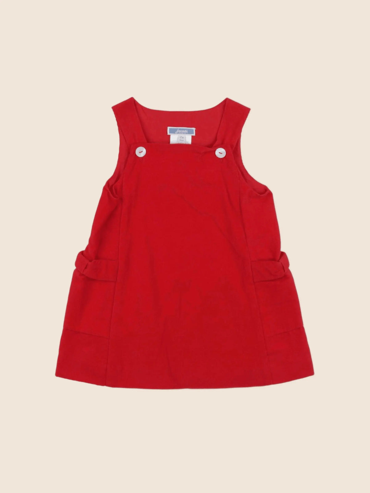 Jacadi - robe rouge - 12 mois