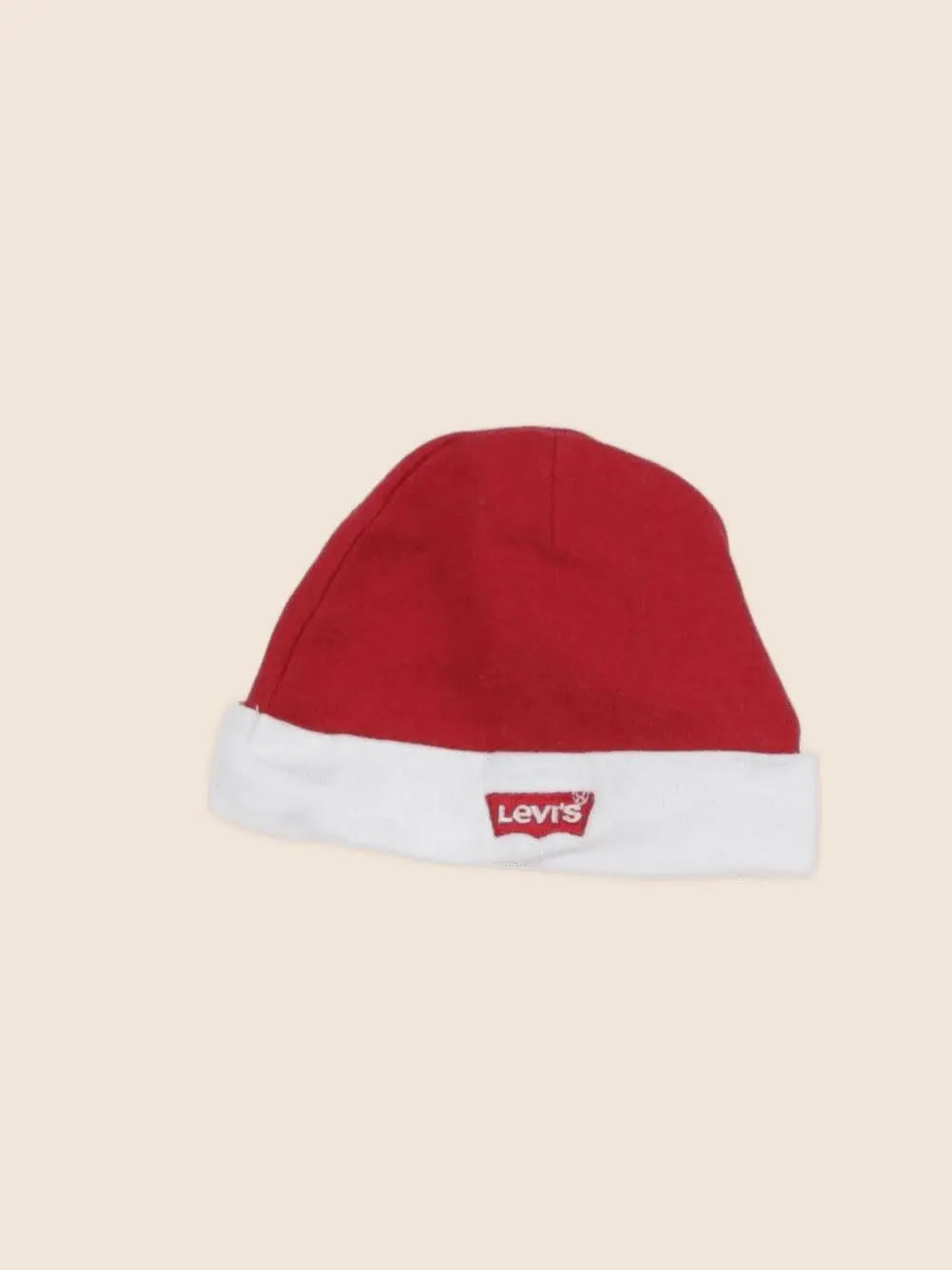 Levi's - bonnet de naissance rouge - 0/6 mois