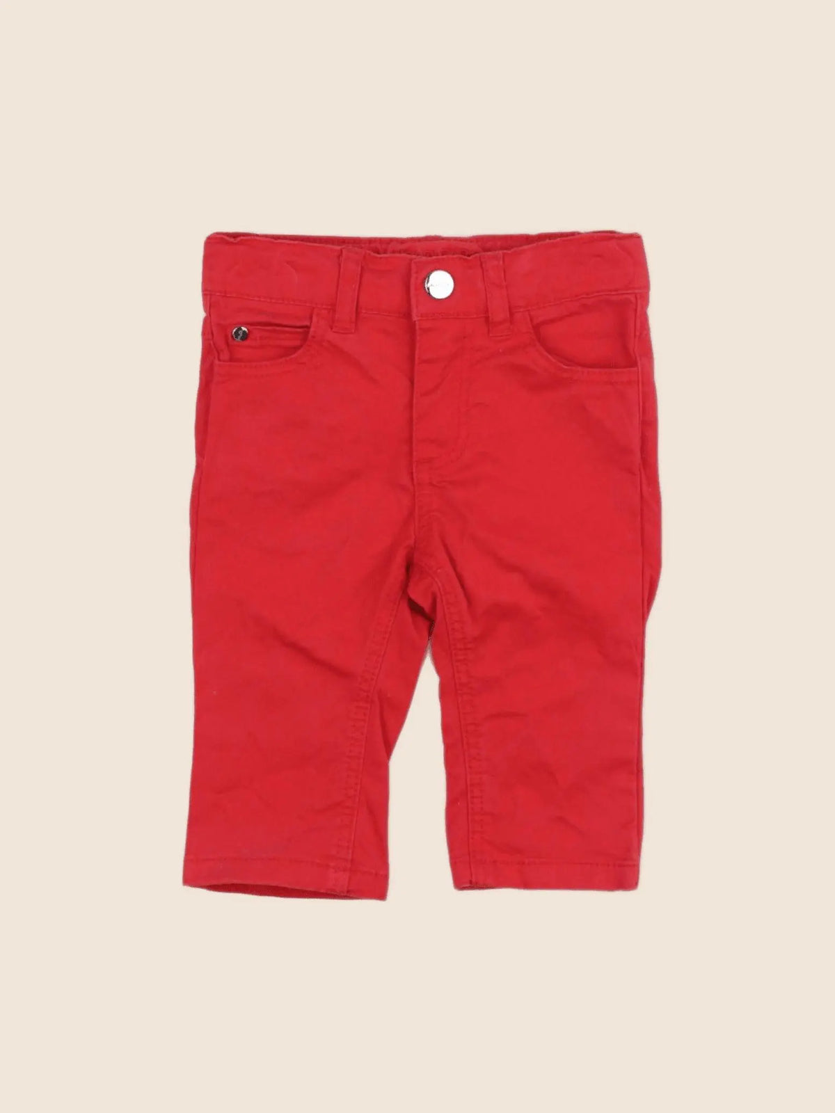 Jacadi - jean rouge - 6 mois