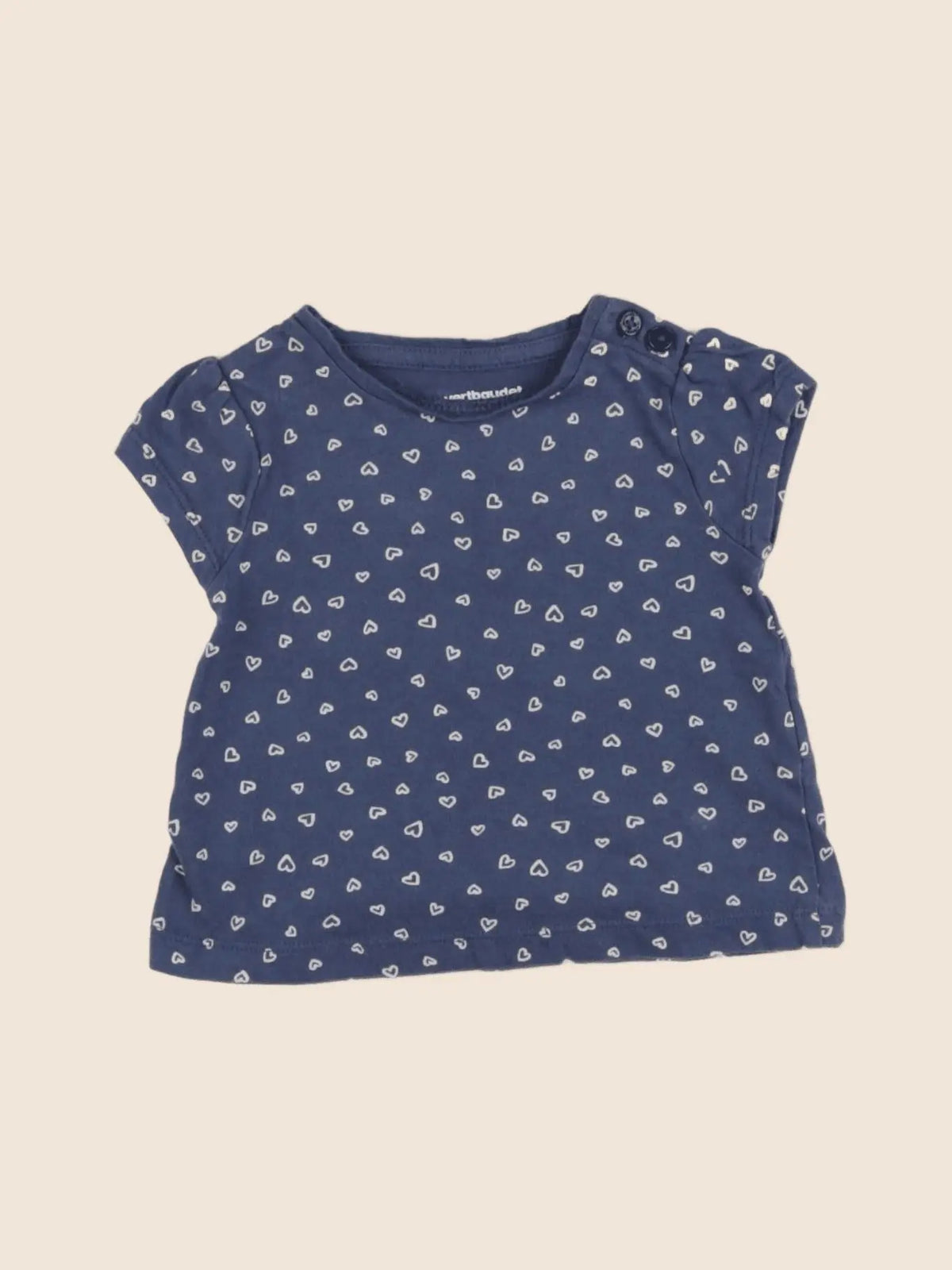 Vertbaudet - tee-shirt bleu - 3 mois