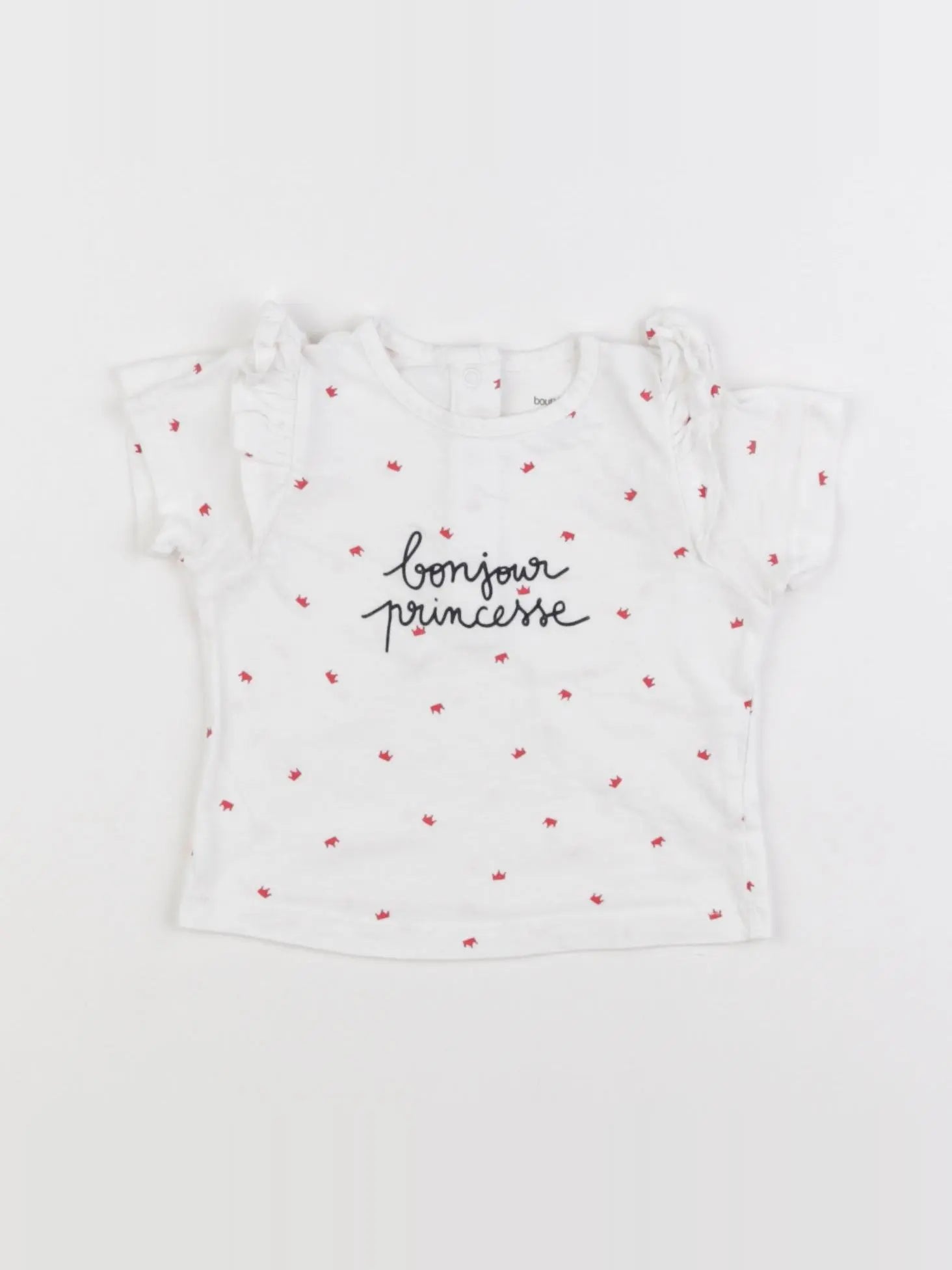 Boutchou - tee-shirt blanc - 6 mois