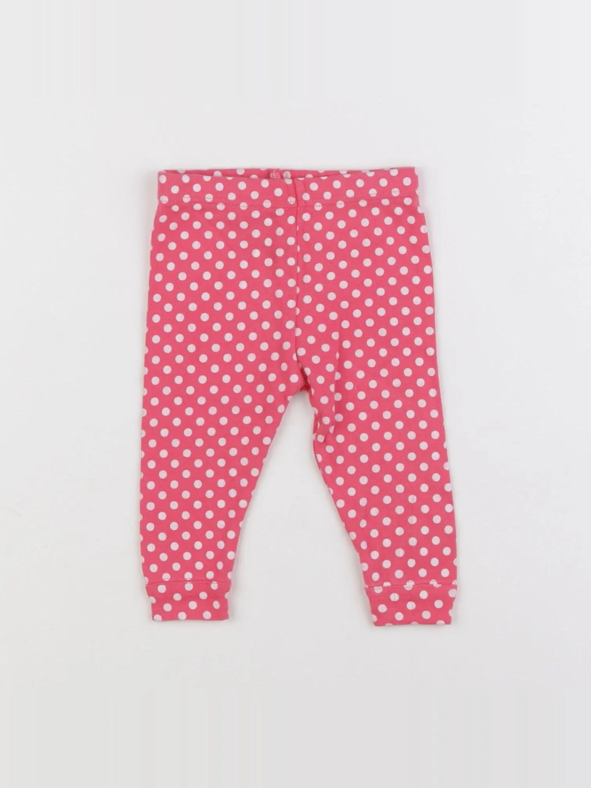 Petit Bateau - legging rose, blanc - 6 mois