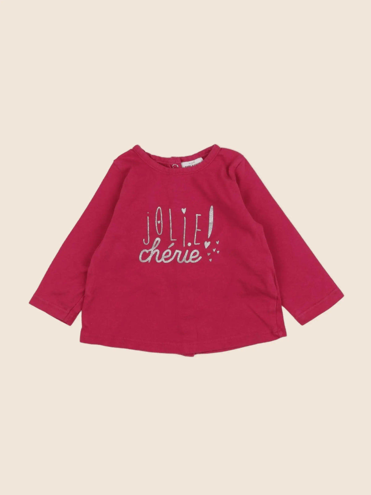 Tape à l'oeil - tee-shirt rose - 6 mois