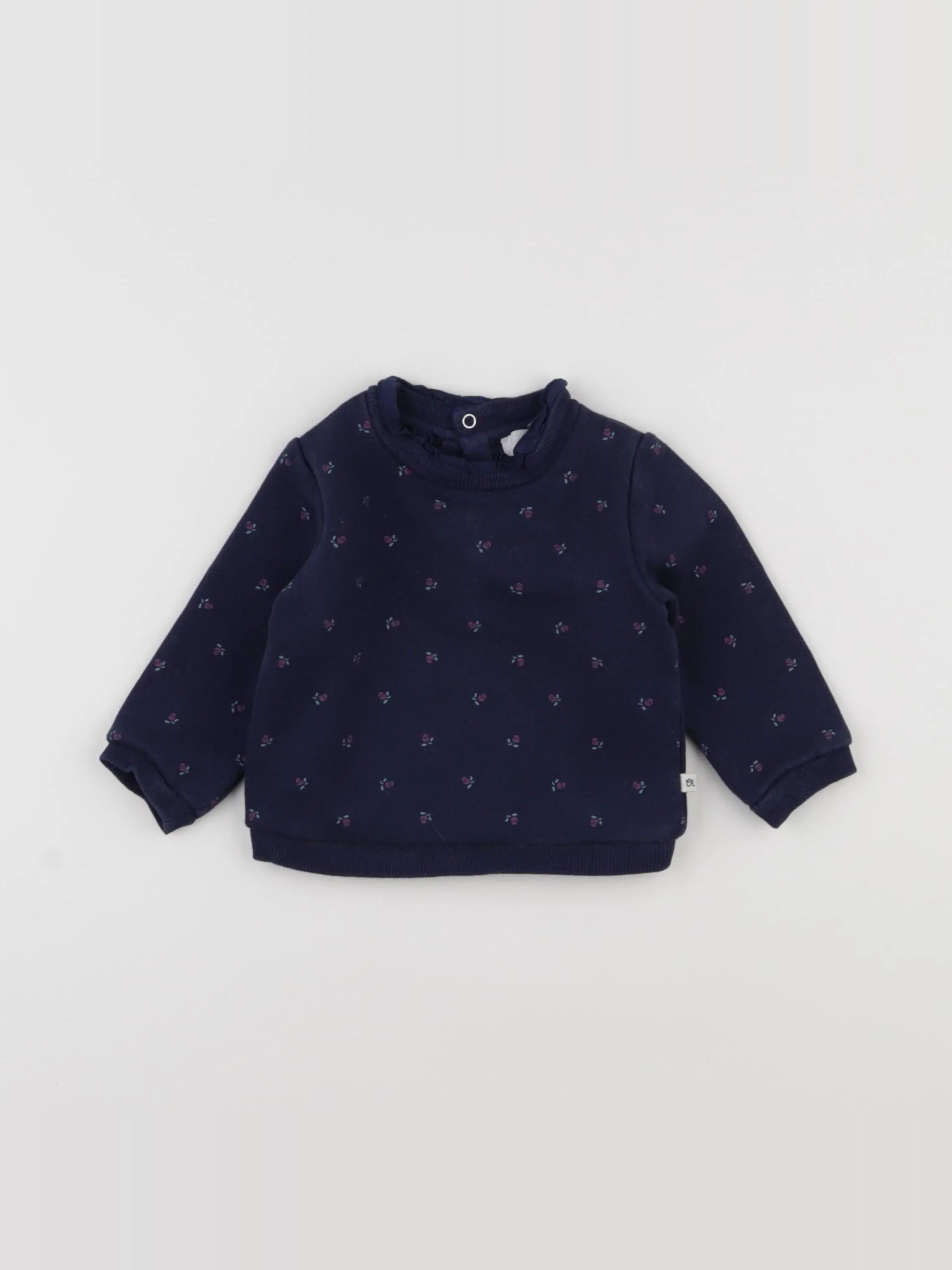 Cadet Rousselle - sweat bleu - 6 mois