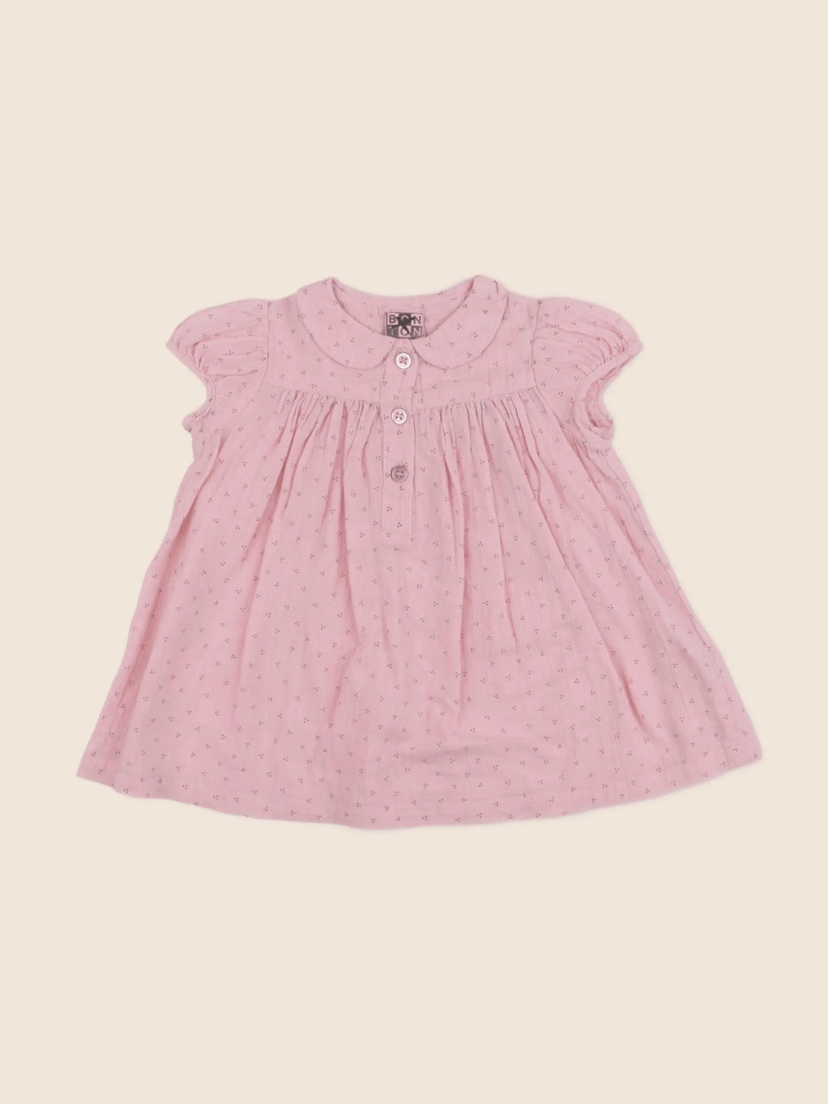 Bonton - robe rose - 6 mois