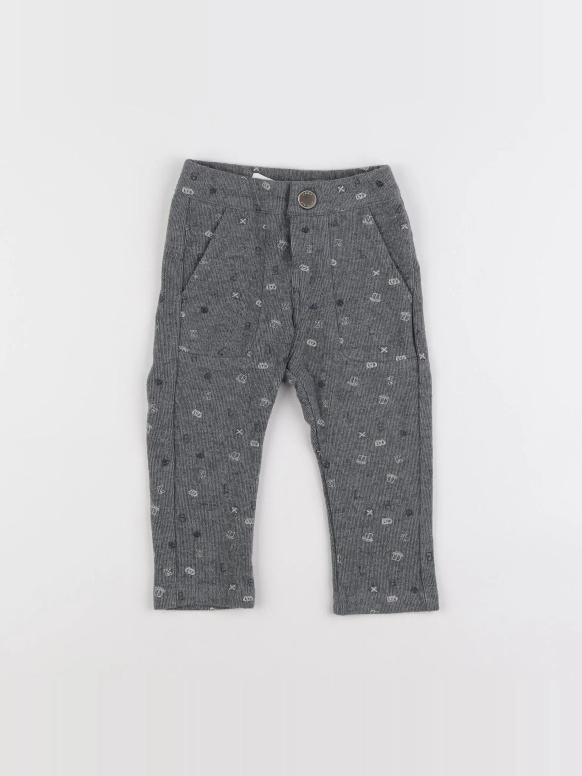 IKKS - pantalon gris - 12 mois