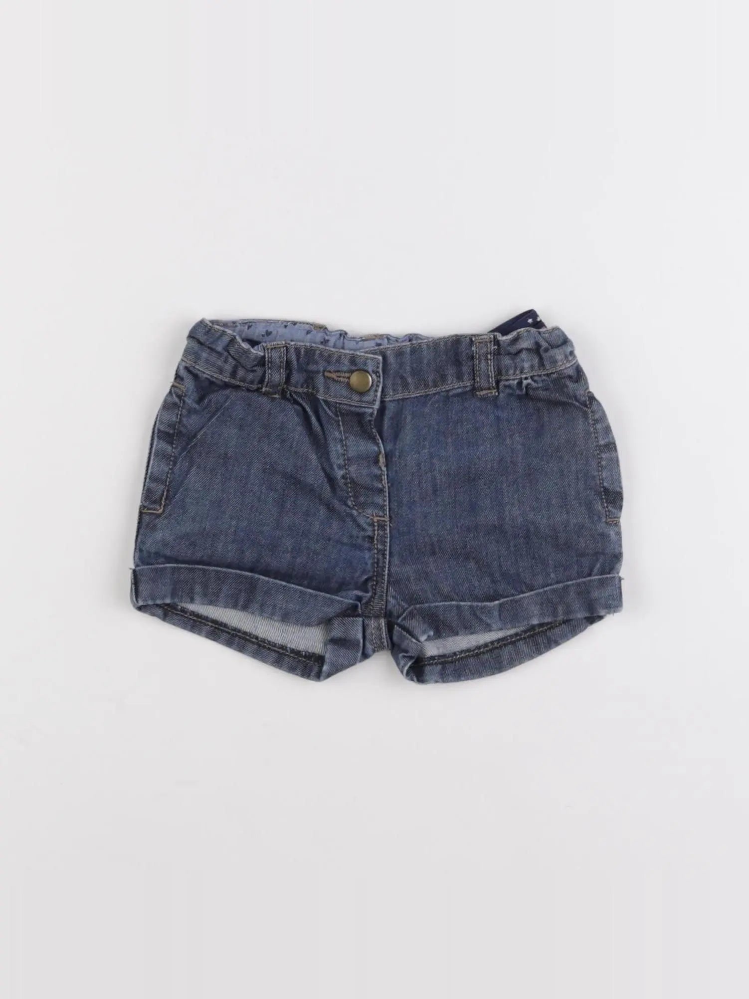 Boutchou - short bleu - 6 mois