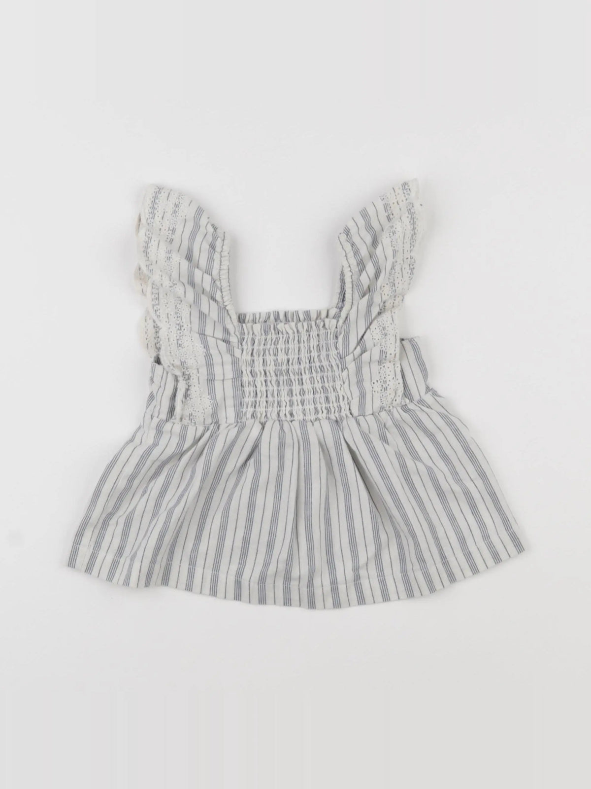 Vertbaudet - blouse blanc, bleu - 12 mois