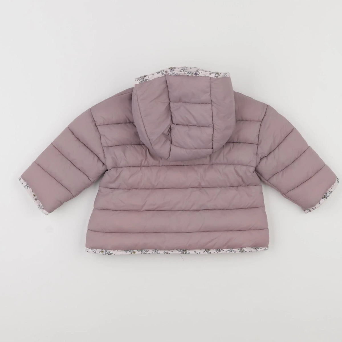 Vertbaudet - doudoune réversible violet - 9 mois