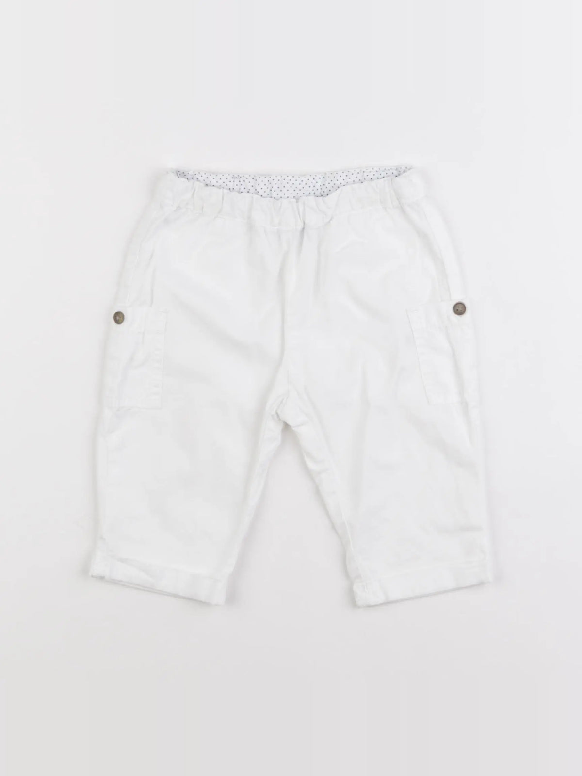 Petit Bateau - pantalon blanc - 6 mois