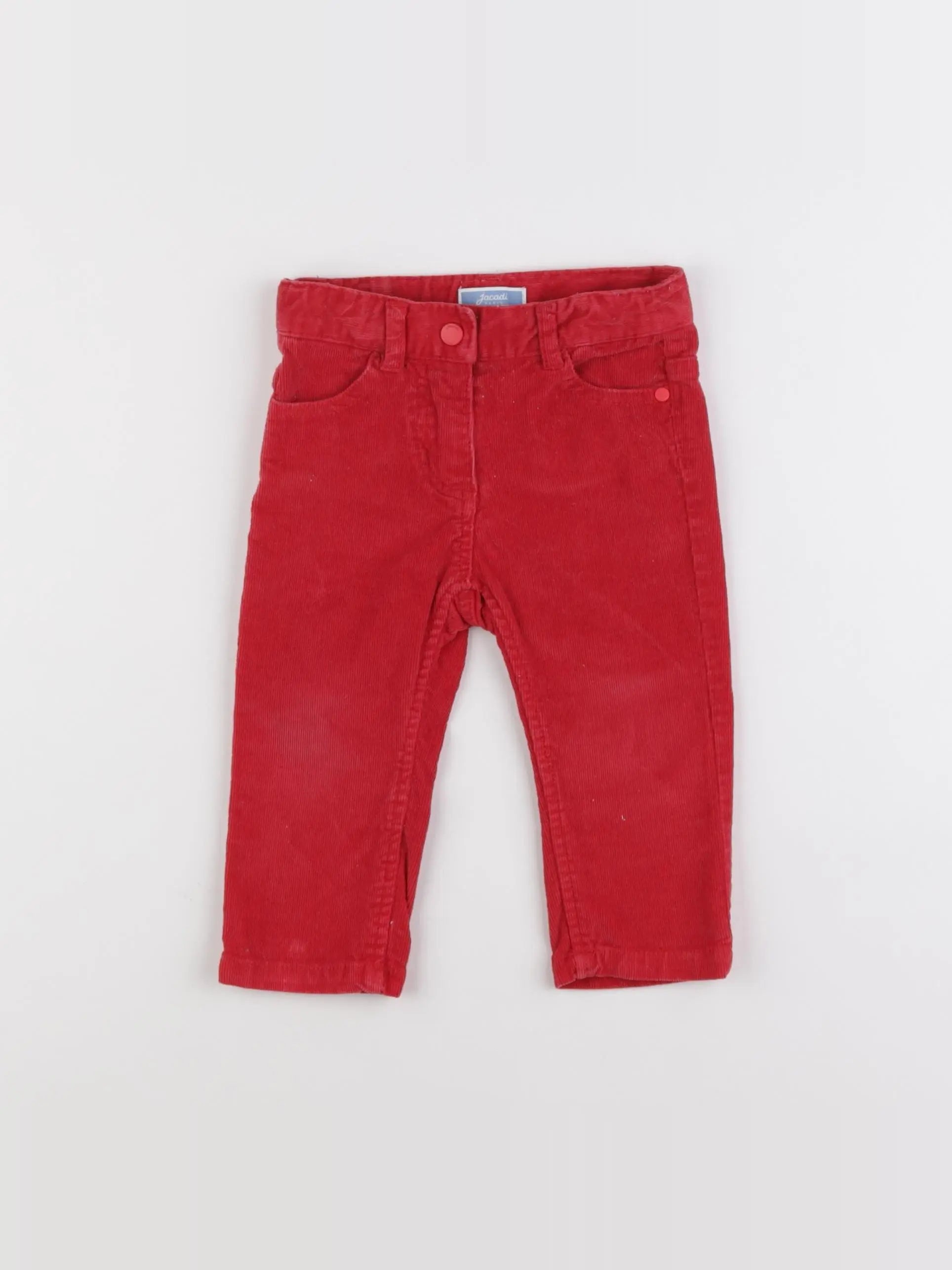 Jacadi - pantalon rouge - 12 mois
