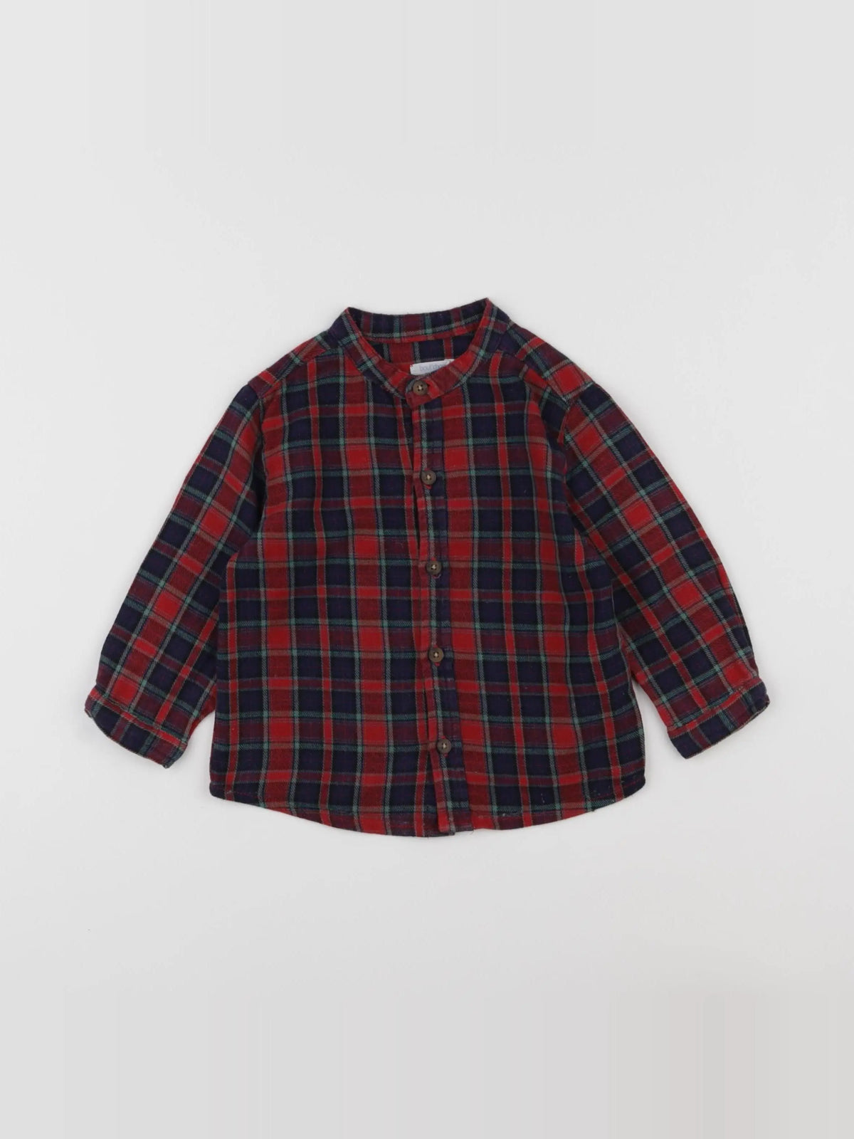 Boutchou - chemise rouge - 12 mois
