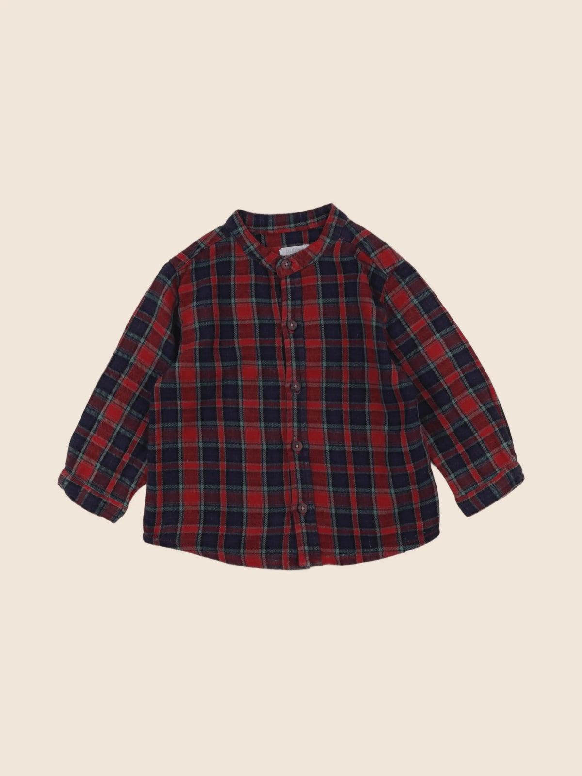 Boutchou - chemise rouge - 12 mois