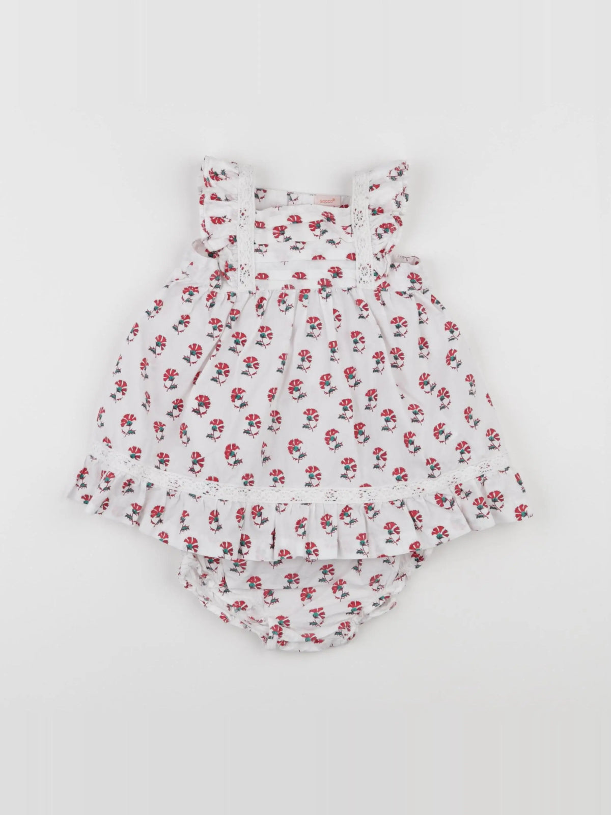 Gocco - robe blanc - 6/9 mois