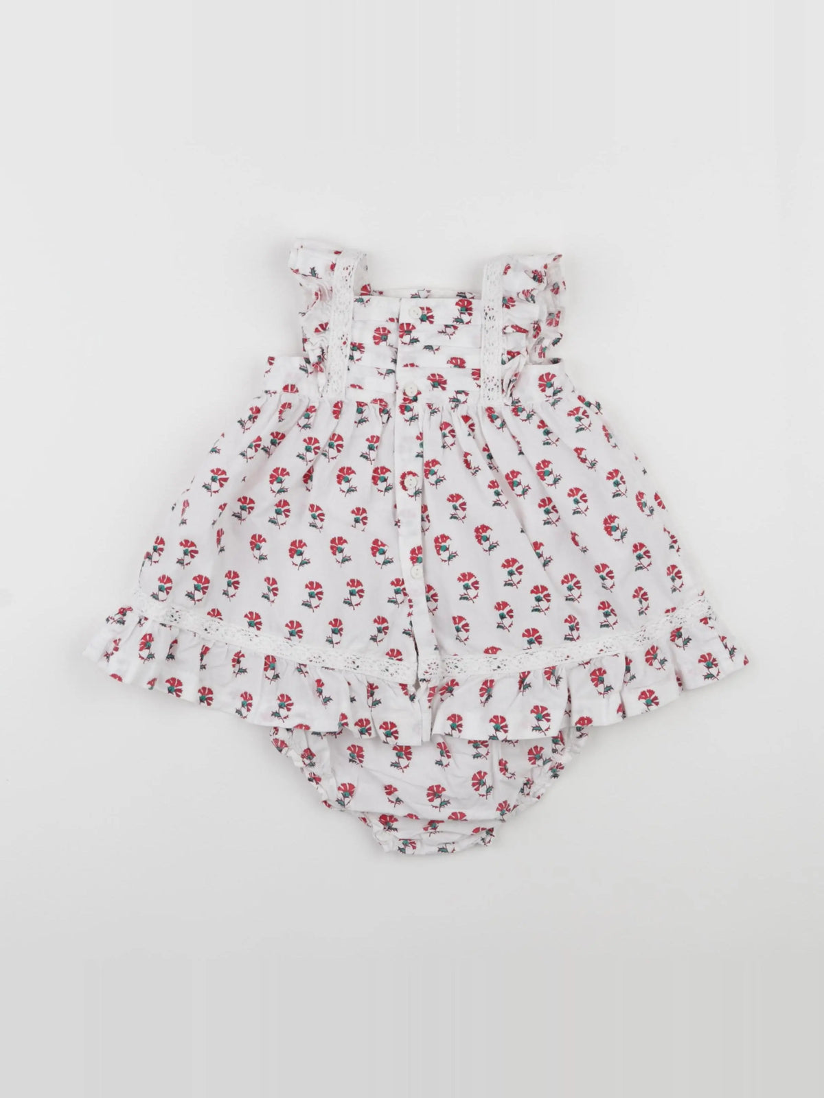 Gocco - robe blanc - 6/9 mois