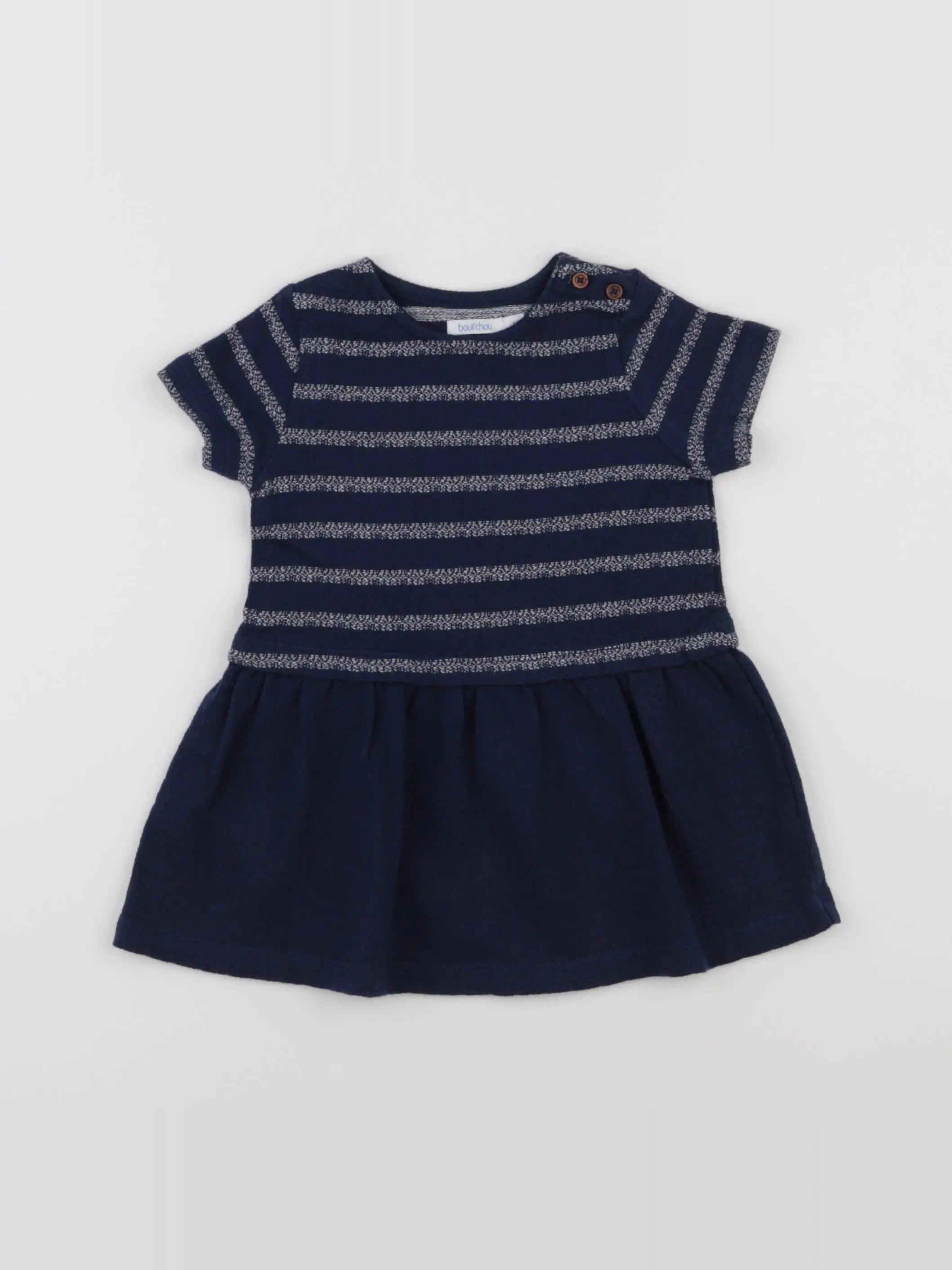 Boutchou - robe bleu - 6 mois