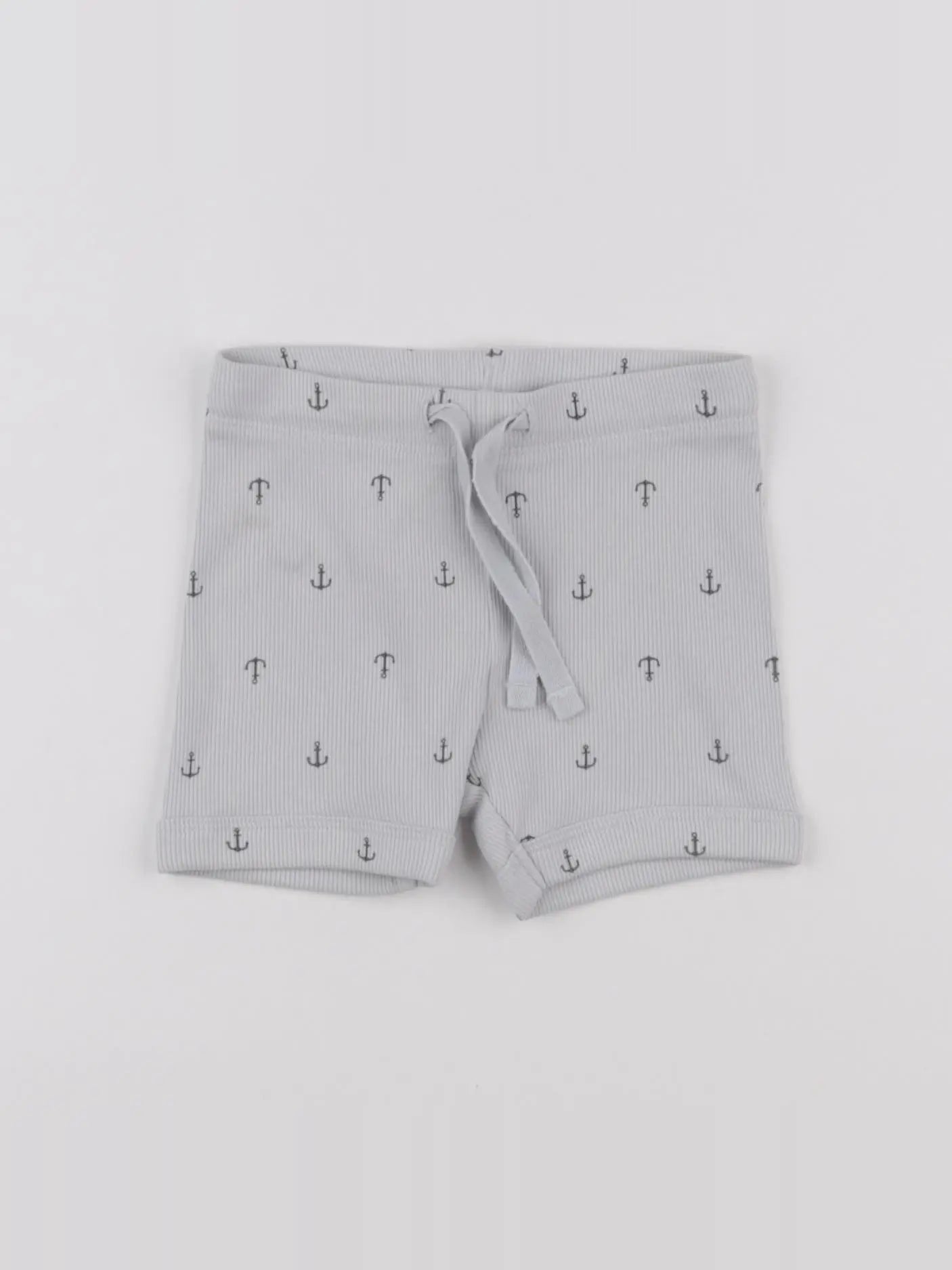 H&M - short bleu - 3/6 mois