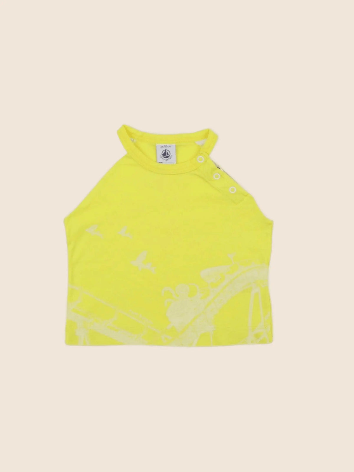 Petit Bateau - tee-shirt jaune - 3 mois