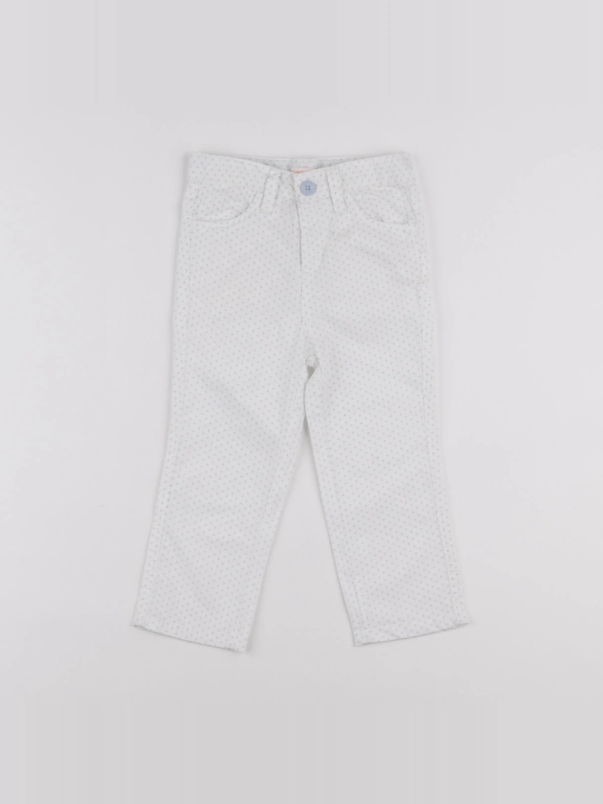 Gocco - pantalon blanc - 12/18 mois