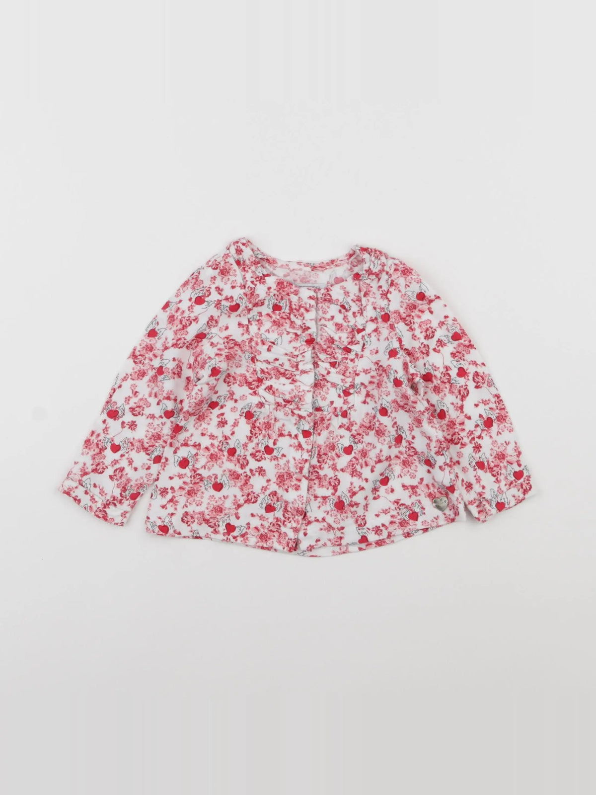 IKKS - blouse rouge - 12 mois