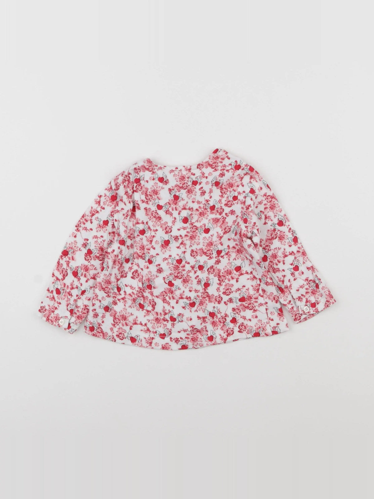 IKKS - blouse rouge - 12 mois