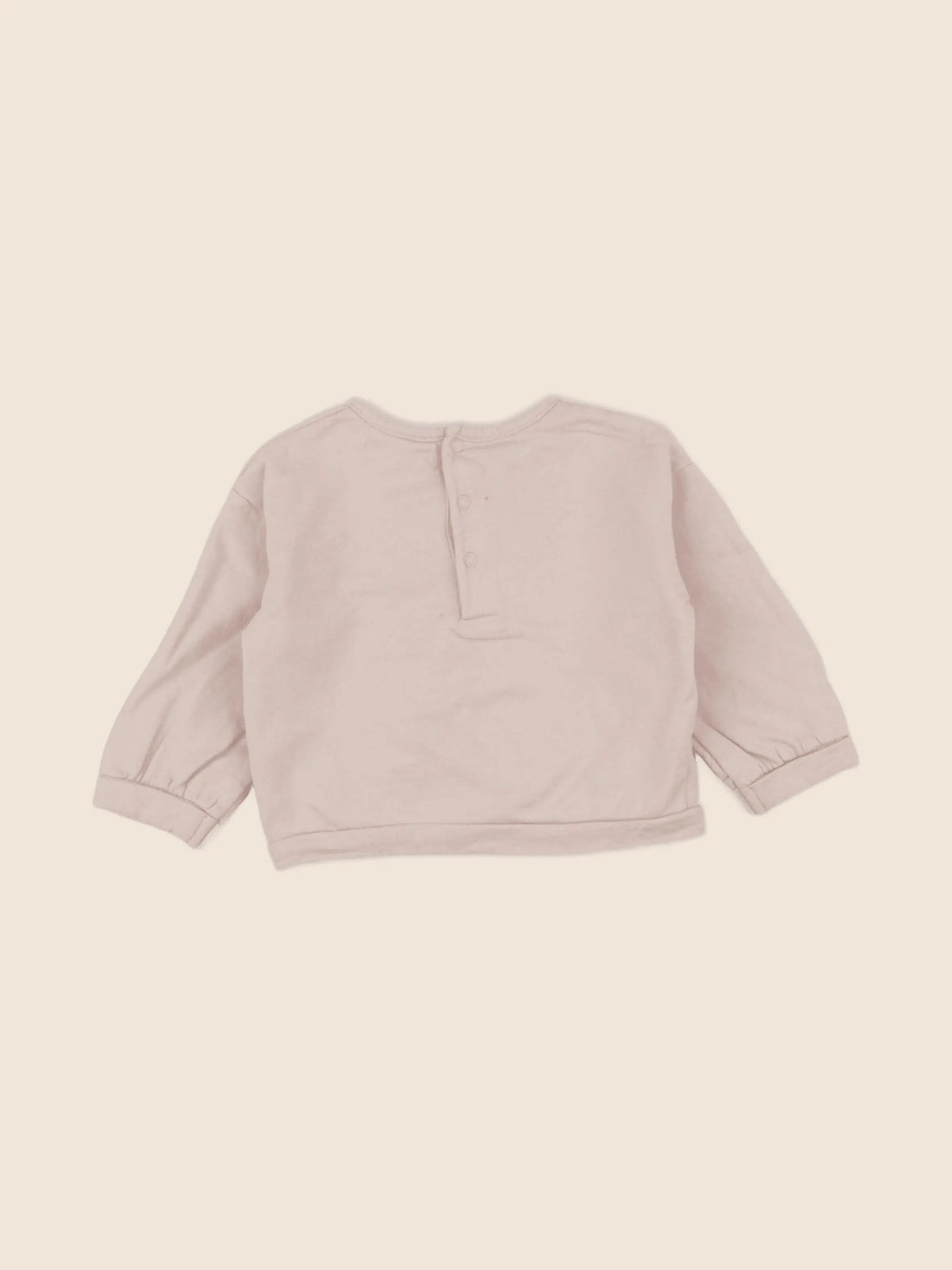 Vertbaudet - sweat rose - 9 mois