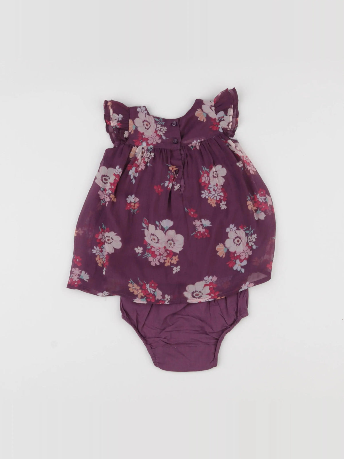 GAP - robe violet - 3/6 mois