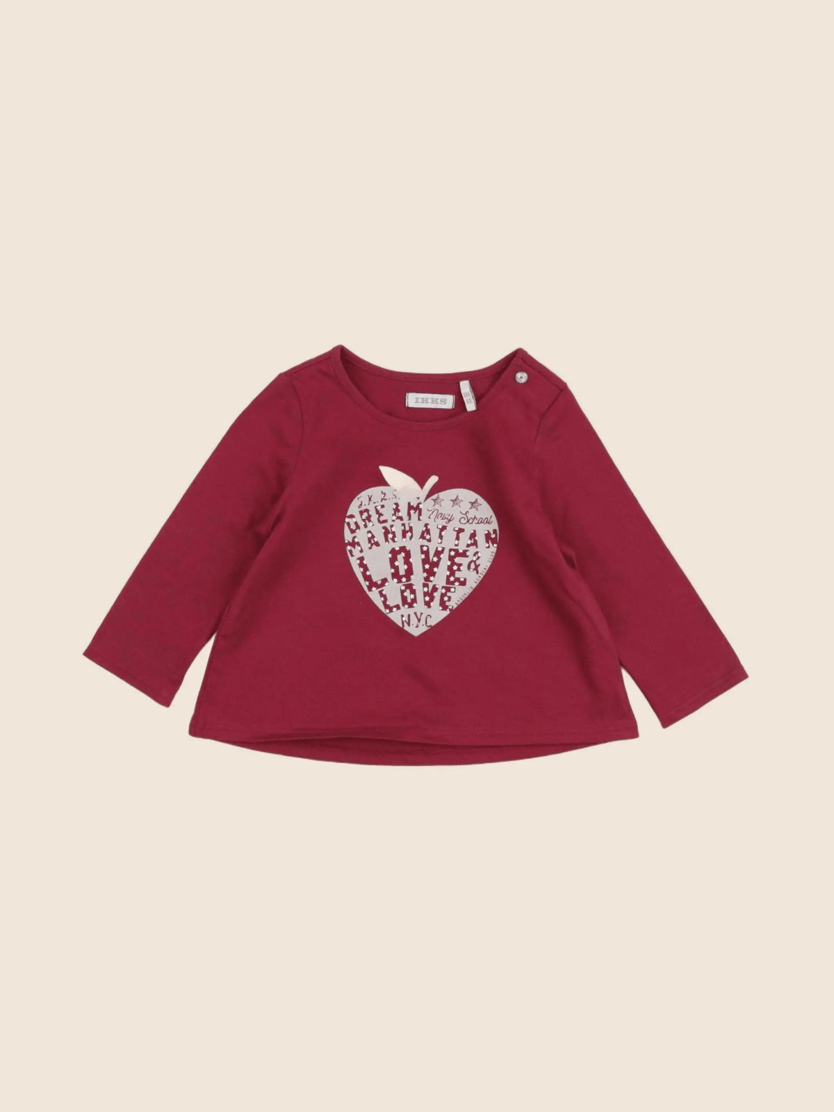 IKKS - tee-shirt rose - 6 mois