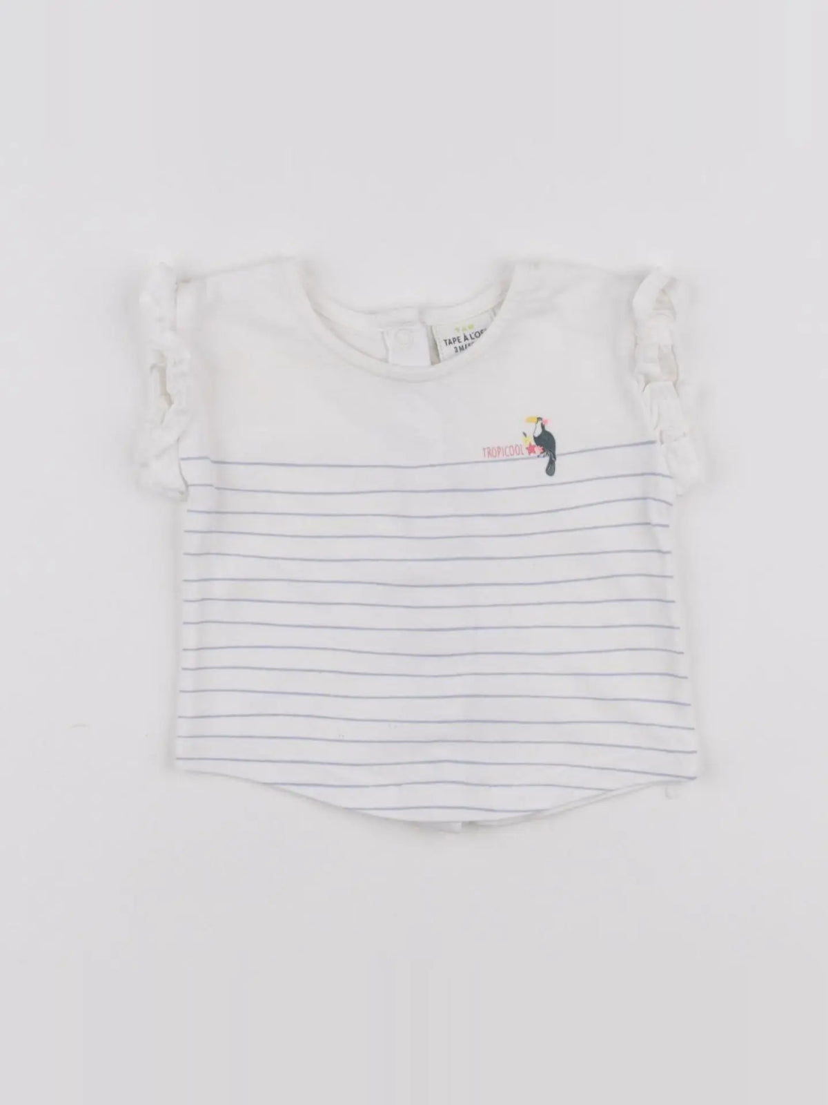 Tape à l'oeil - tee-shirt blanc - 3 mois