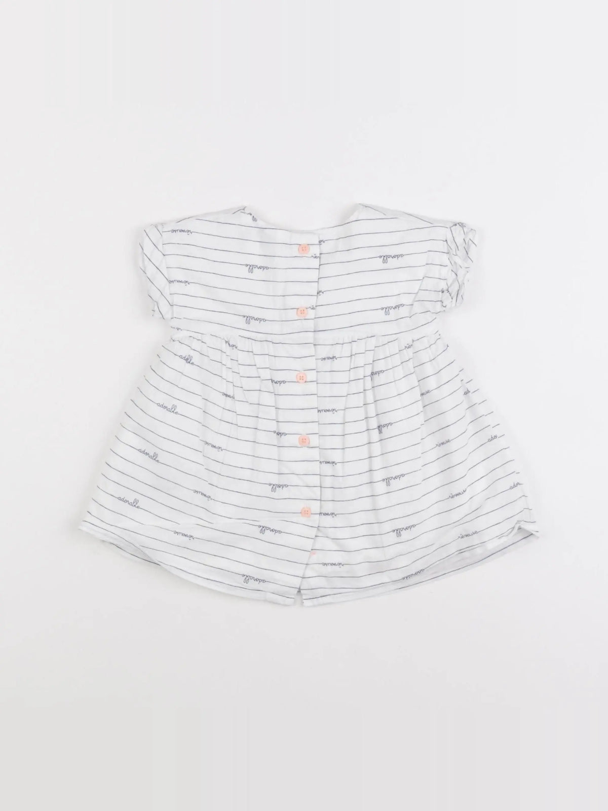 Vertbaudet - robe blanc - 3 mois