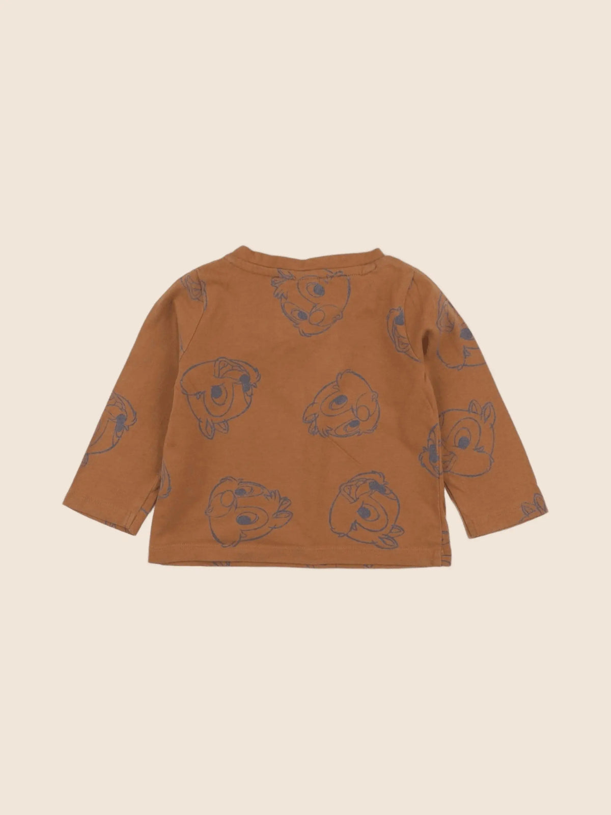 Vertbaudet - tee-shirt marron - 6 mois