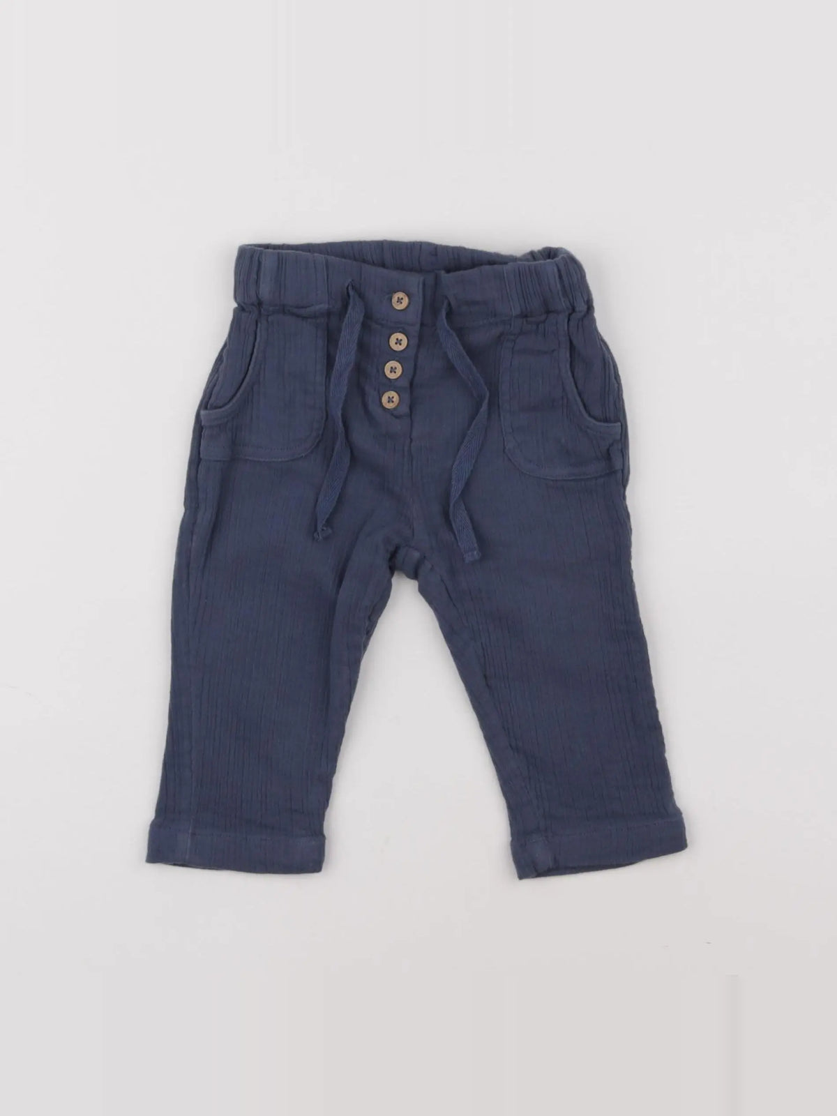 Boutchou - pantalon bleu - 6 mois