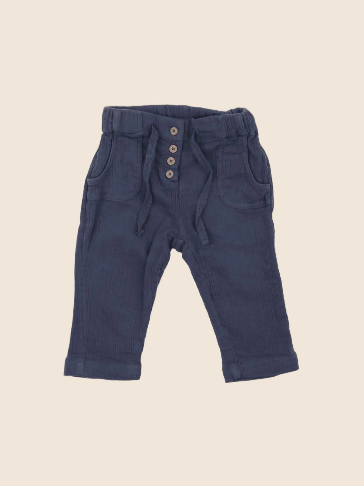 Boutchou - pantalon bleu - 6 mois