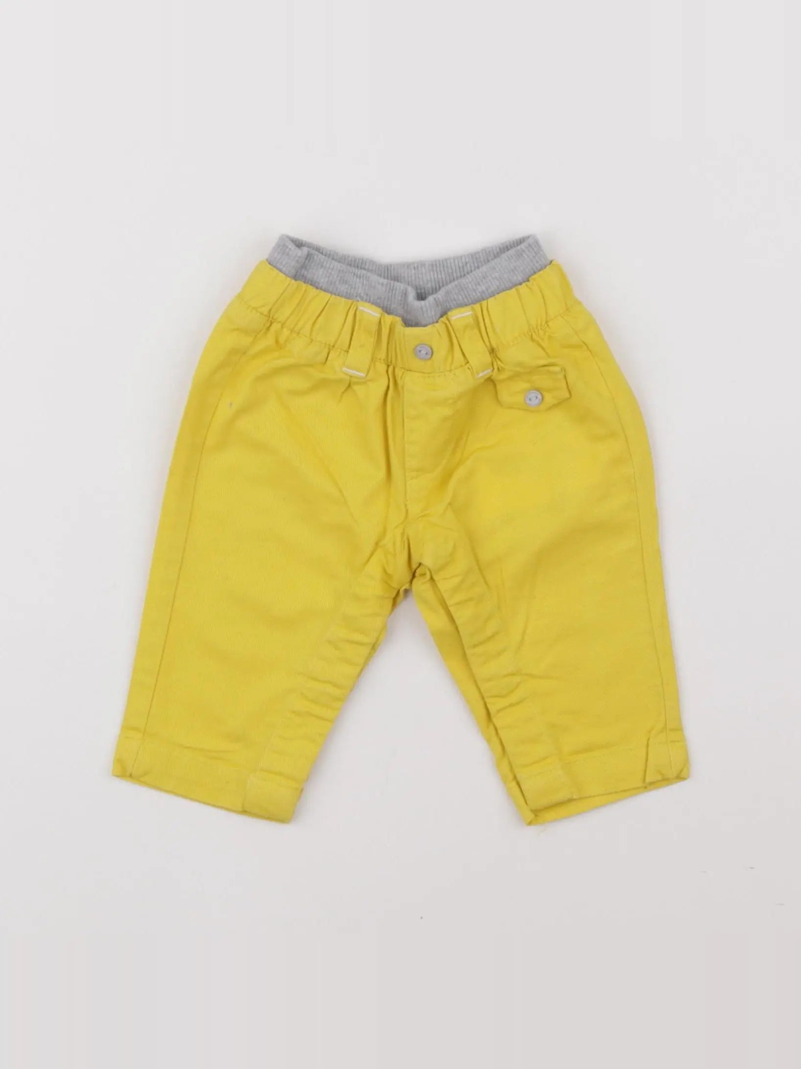 Vertbaudet - pantalon jaune - 3 mois