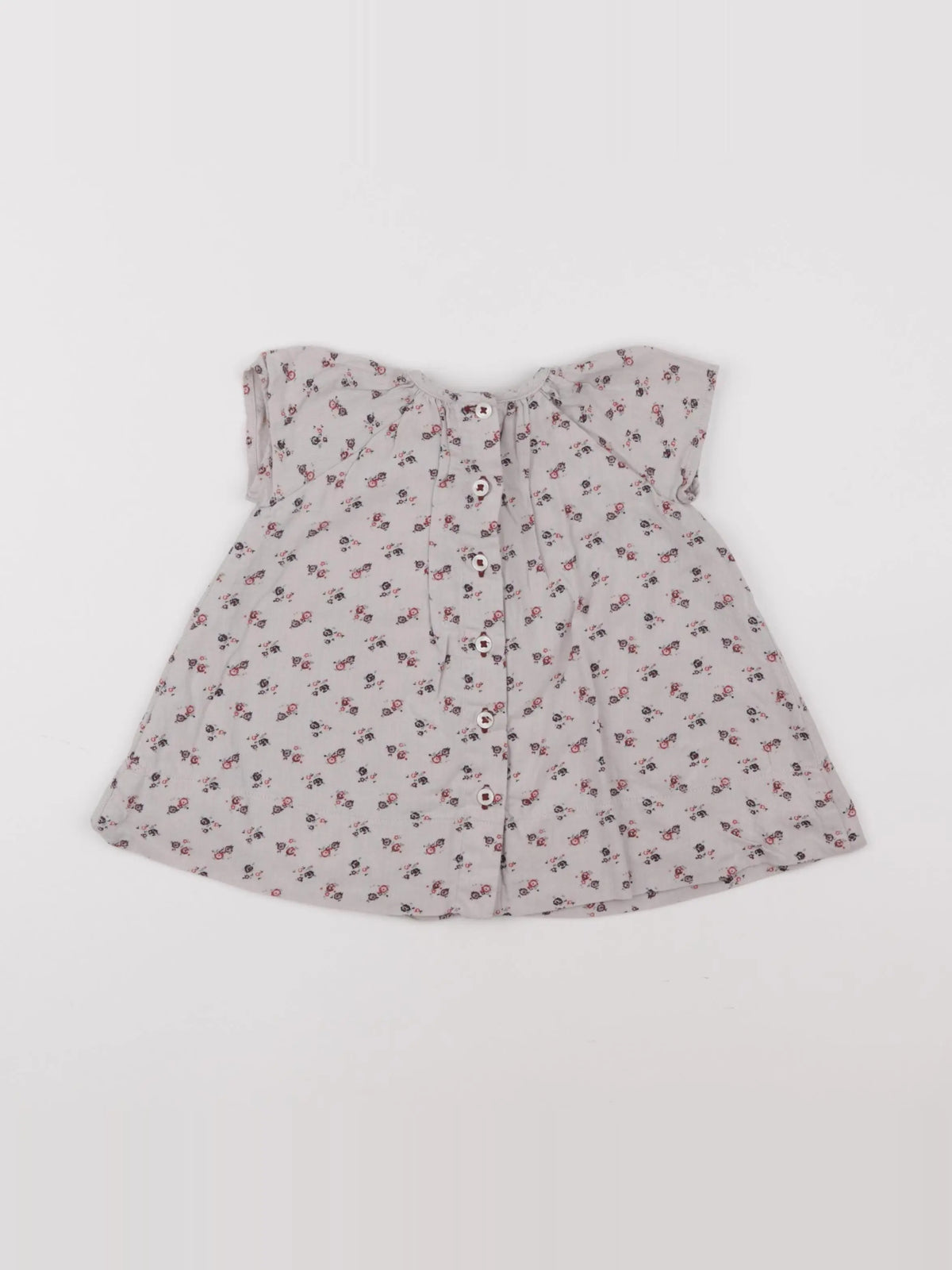 Petit Bateau - robe taupe - 3 mois
