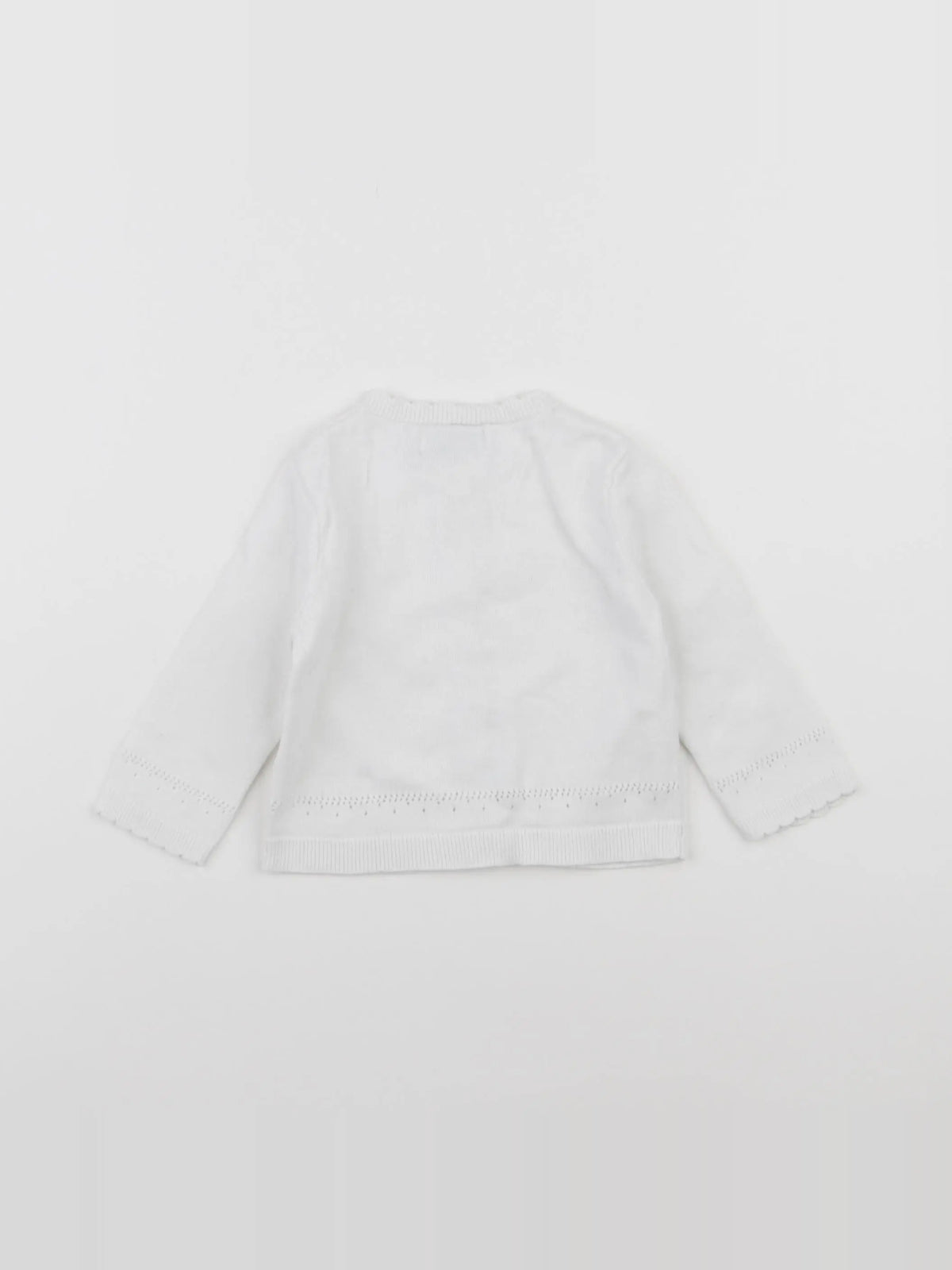 Cyrillus - gilet blanc - 6 mois