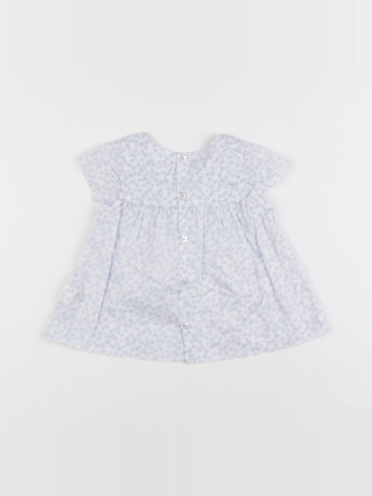 Jacadi - blouse bleu, blanc - 12 mois
