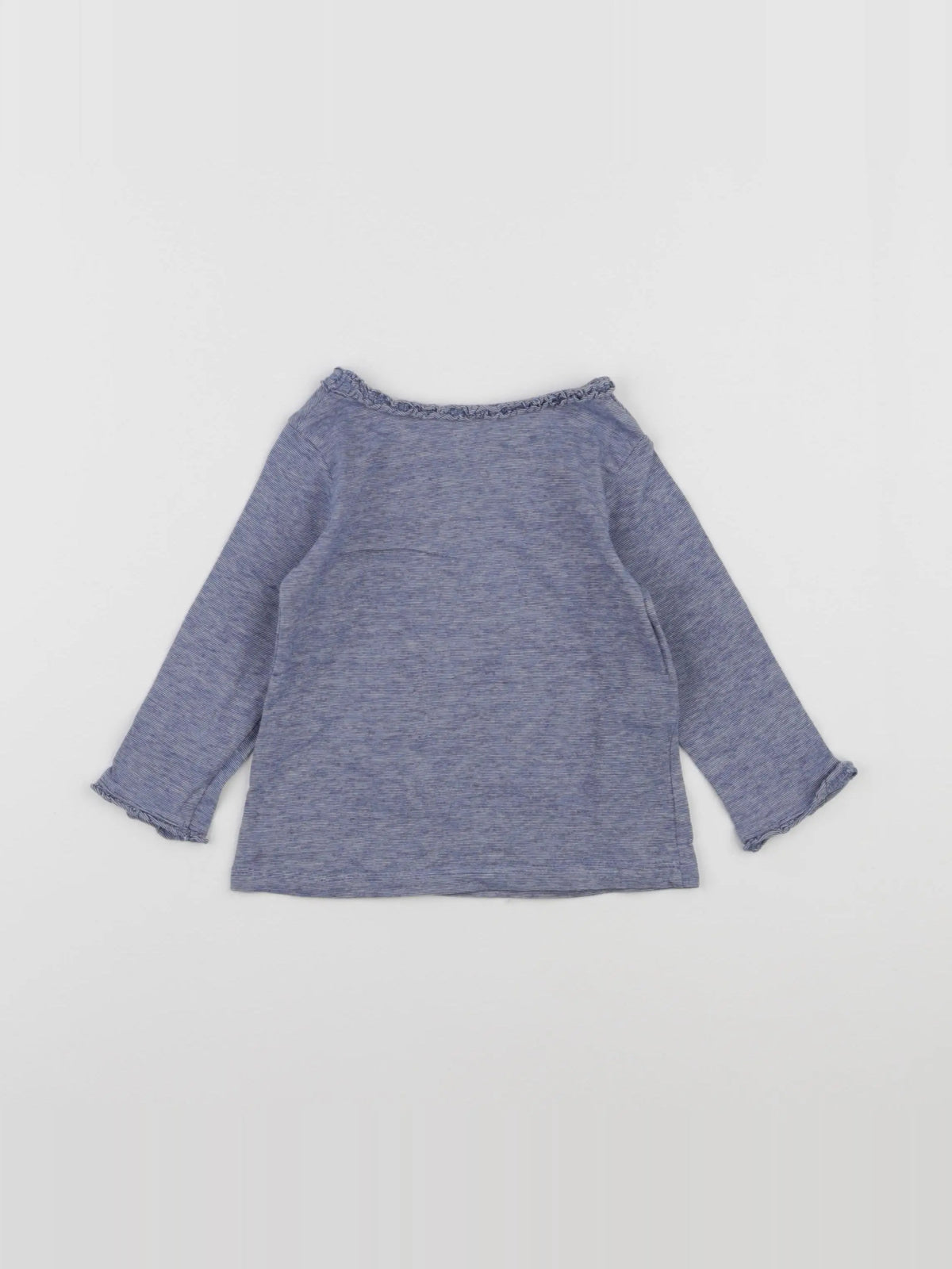 H&M - tee-shirt blanc, bleu - 6/9 mois