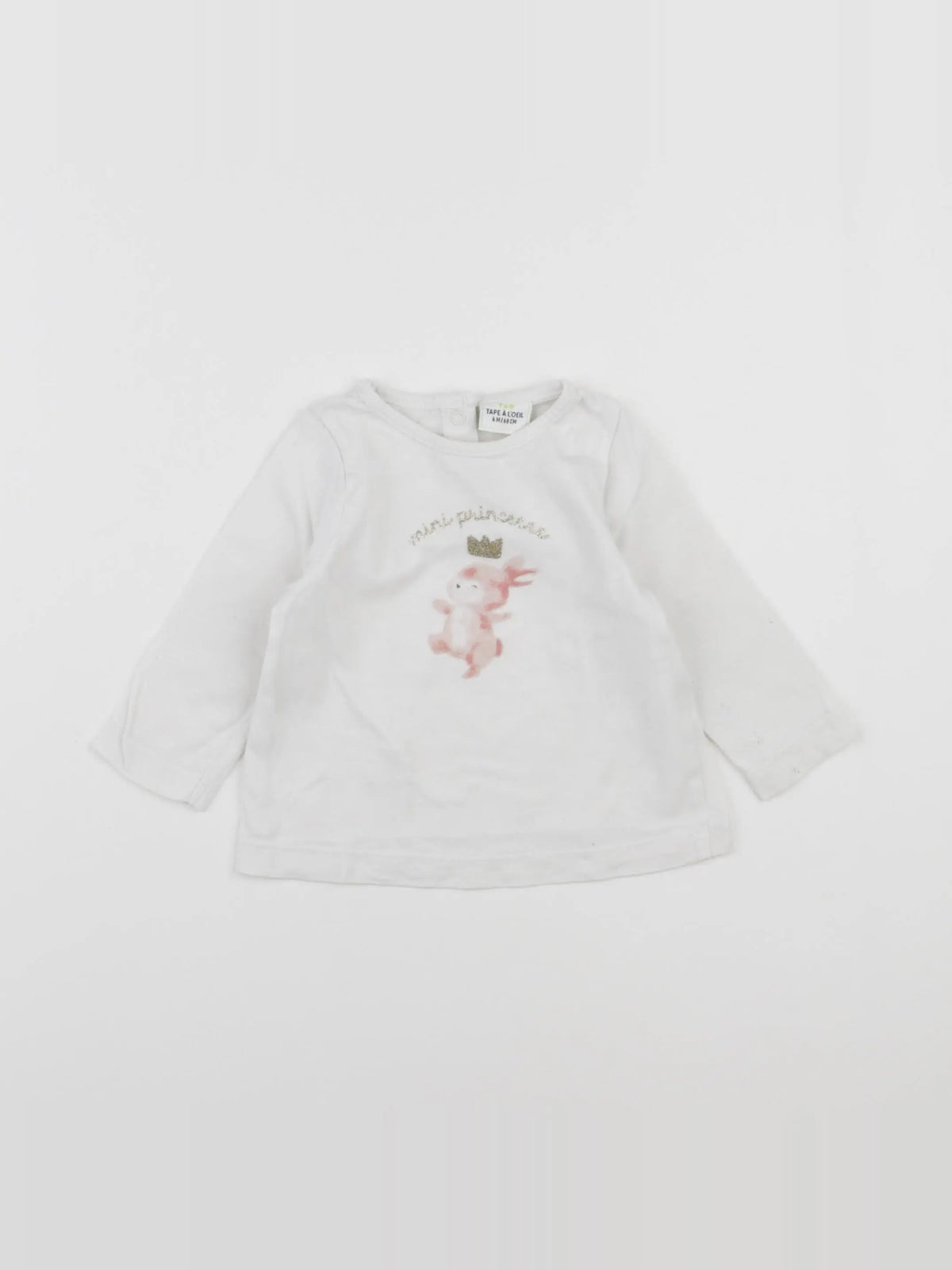 Tape à l'oeil - tee-shirt blanc - 6 mois