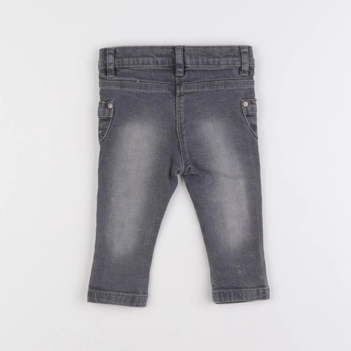 Vertbaudet - jean gris - 6 mois